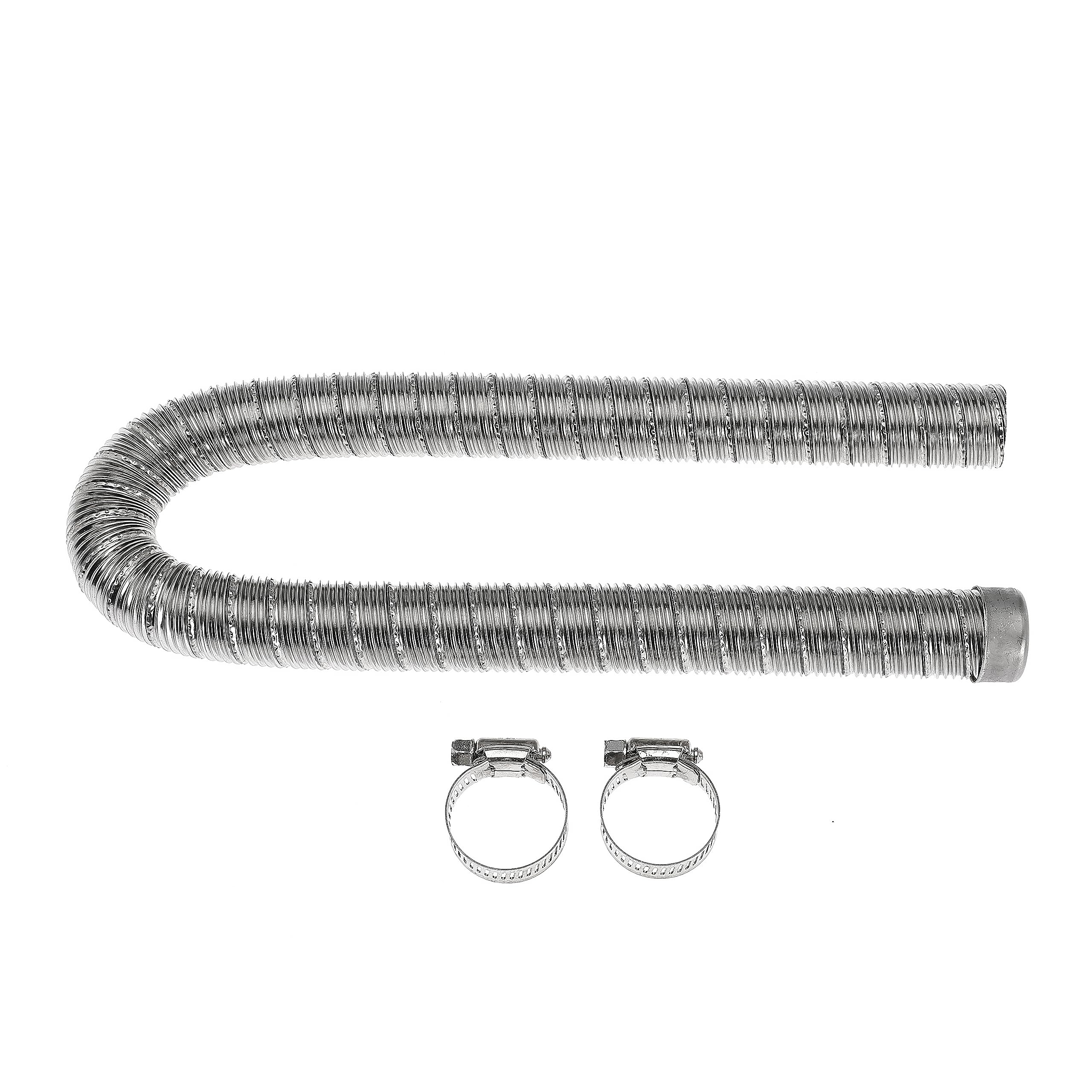 60cm 24mm Exhaust Pipe Parking Air Heaters with Clamps Double Stainless Steel