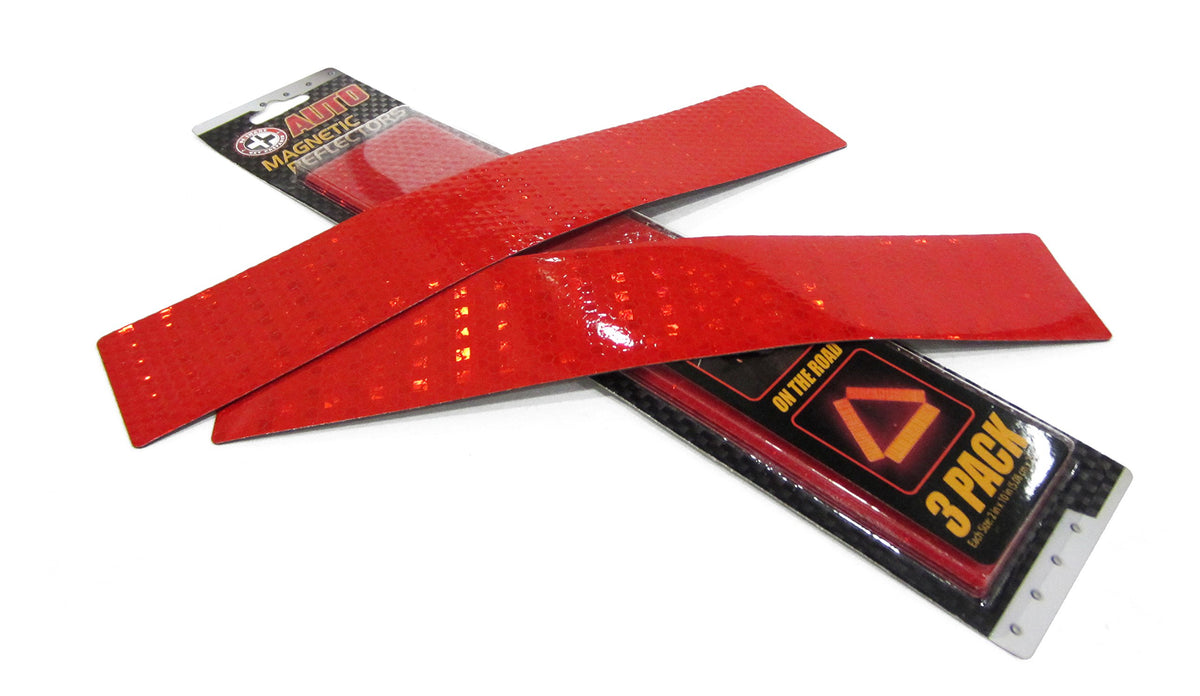 Be Smart Get Prepared Magnetic Reflector (3-Pack). Install The Magnet To Any Metal On The Front, Side Or Rear Of Your Vehicle