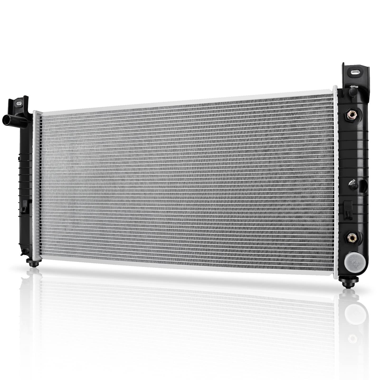 Dwvo 34 Inch Core Radiator Compatible With Chevy Silverado Suburban Tahoe Cadillac Avalanche Escalade Gmc Yukon Sierra Hummer H2