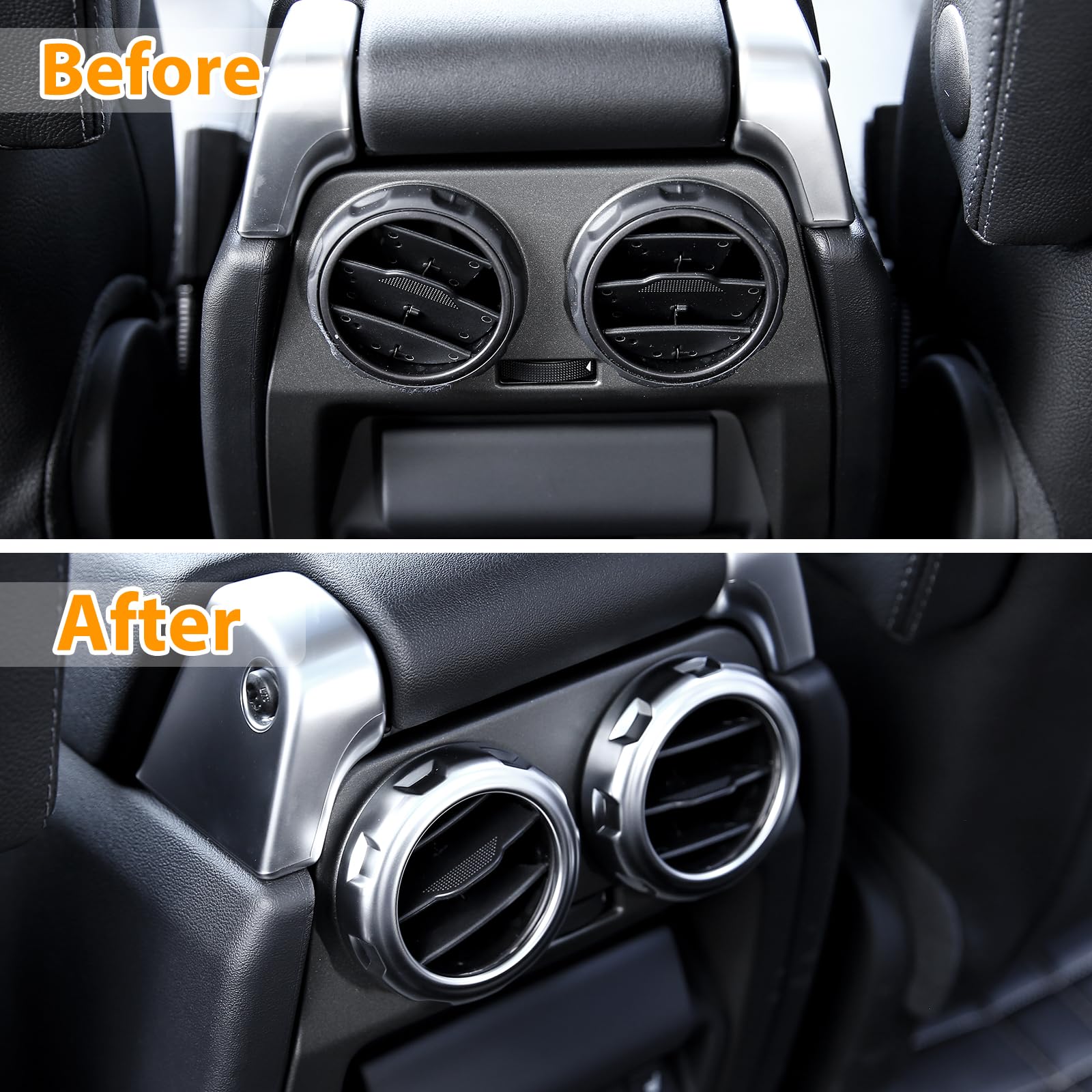 Llkuang Rear Armrest Air Vent Outlet Cover Ring For Land Rover Discovery 3 Discovery 4 Lr3 Lr4, Range Rover Sport 2005-2013