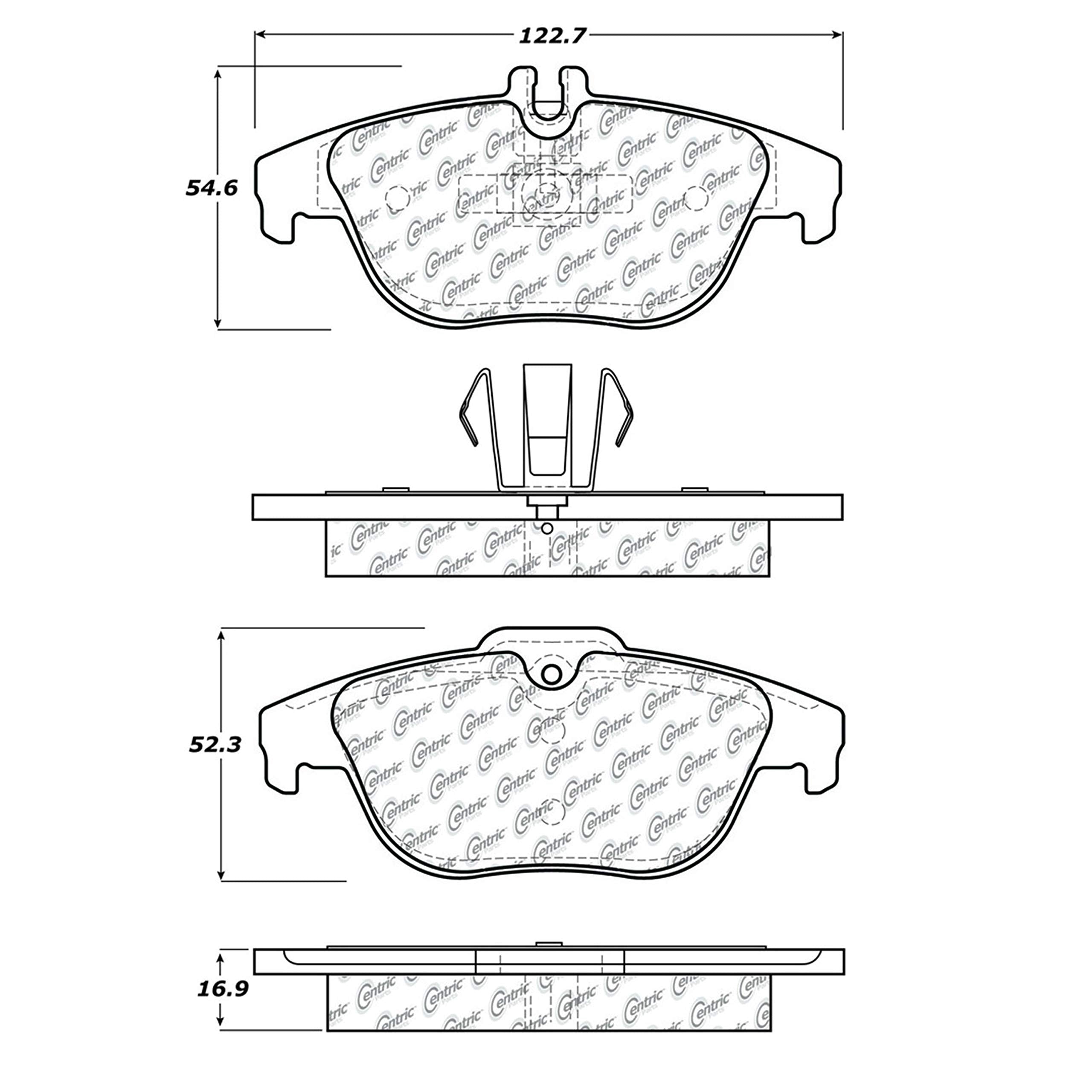 Centric 100.13410 Oem Brake Pads