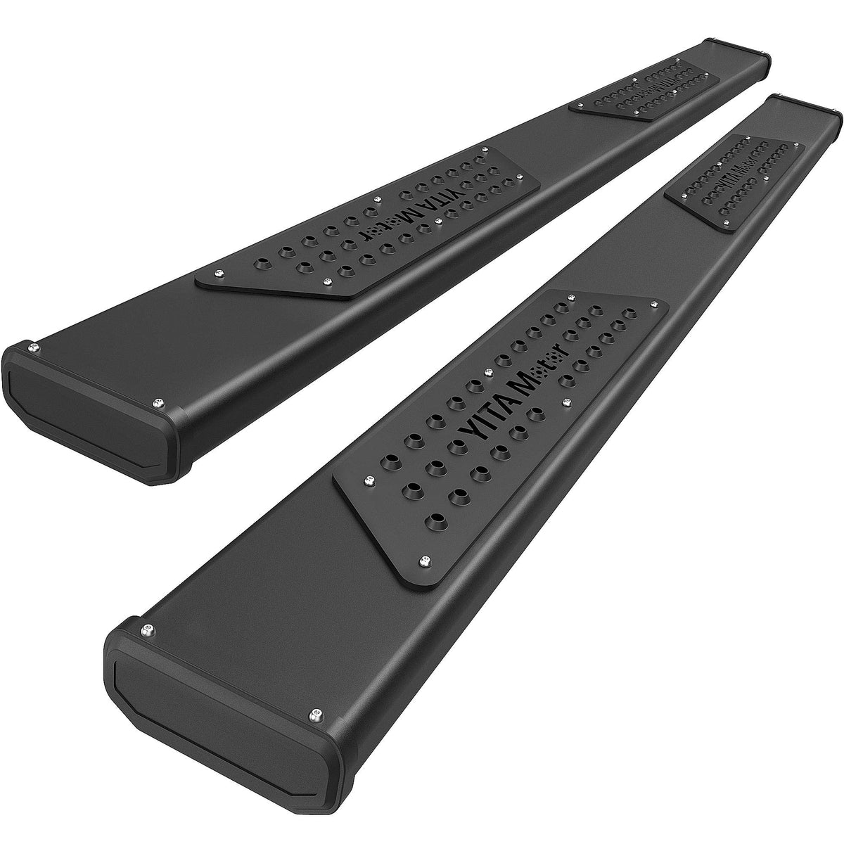 Yitamotor 6.5 Inches Running Boards Compatible With 2009-2018 Dodge Ram 1500 & 2010-2022 2500 3500 Crew Cab Black Textured Nerf