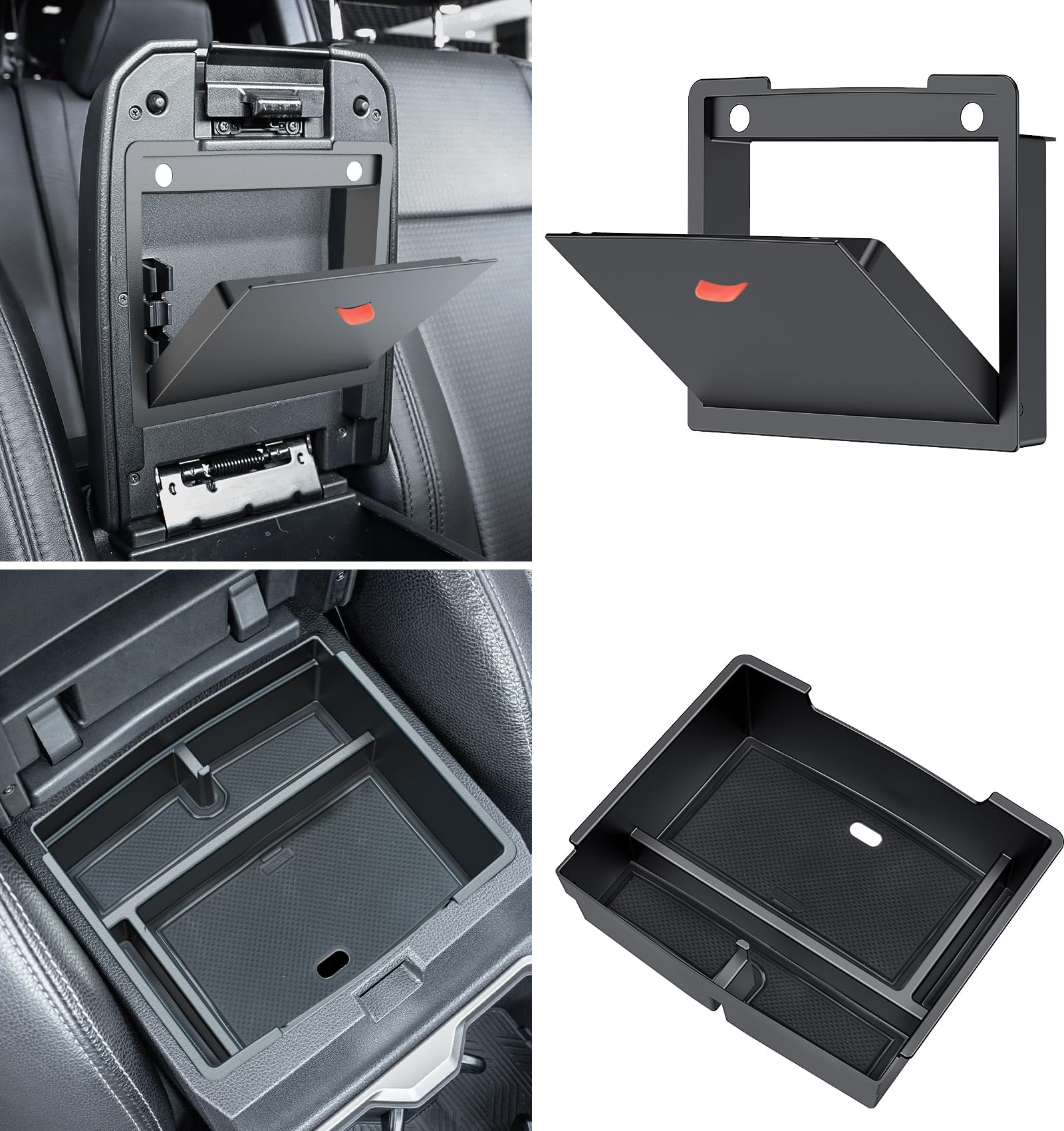 Sinvanho Center Console Organizer Compatible With 2024 2025 Toyota Tacoma (4Th Gen) Accessories, Interior Insert Magnet Armrest