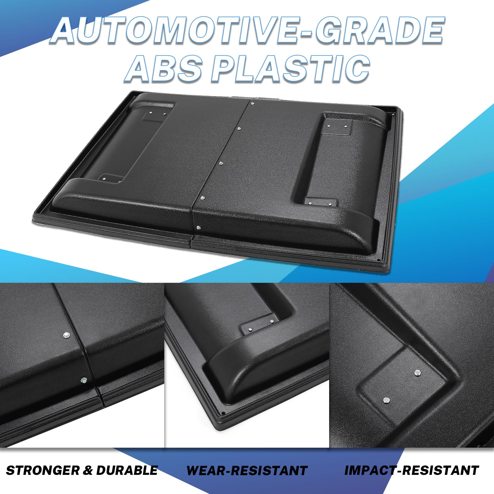 Kuafu Hard Roof Top Compatible With 1990-2024 Kawasaki Mule 2010 2020 2030 2500 2510 2520 3000 3010 3020 4000 4010 Diesel 4X4 Fe Se Replacement For Kaf30-030A Top Roof Plastic Black