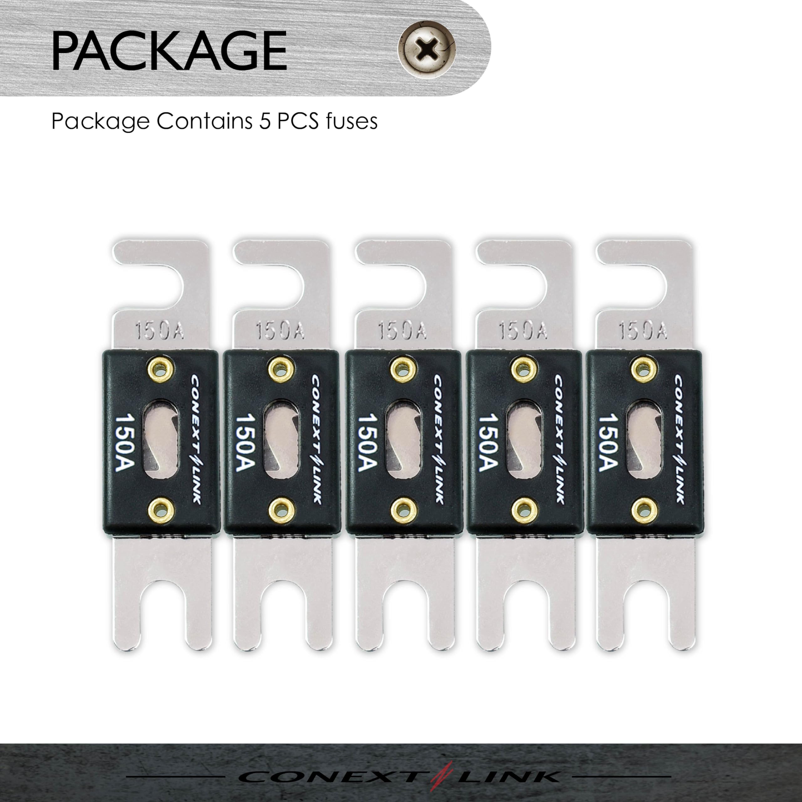 Conext Link Anl150-5 Nickel 150 Amp Anl Fuse 5 Pack (14022)