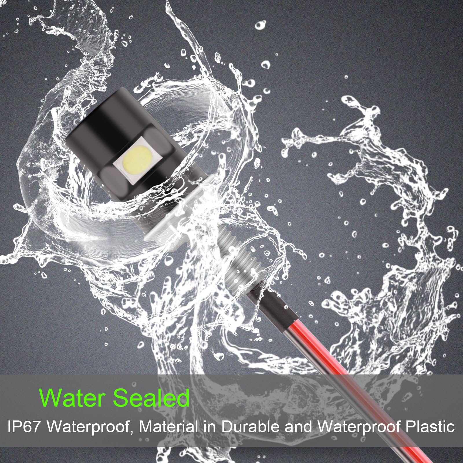 Kinstecks [Upgraded Version 2Pcs License Plate Light 5050 Smd Led Bulb Screw Bolt Led Waterproof Number Plate Light For Car Motorcycle Motorbike Truck Rv Atv-Cool White