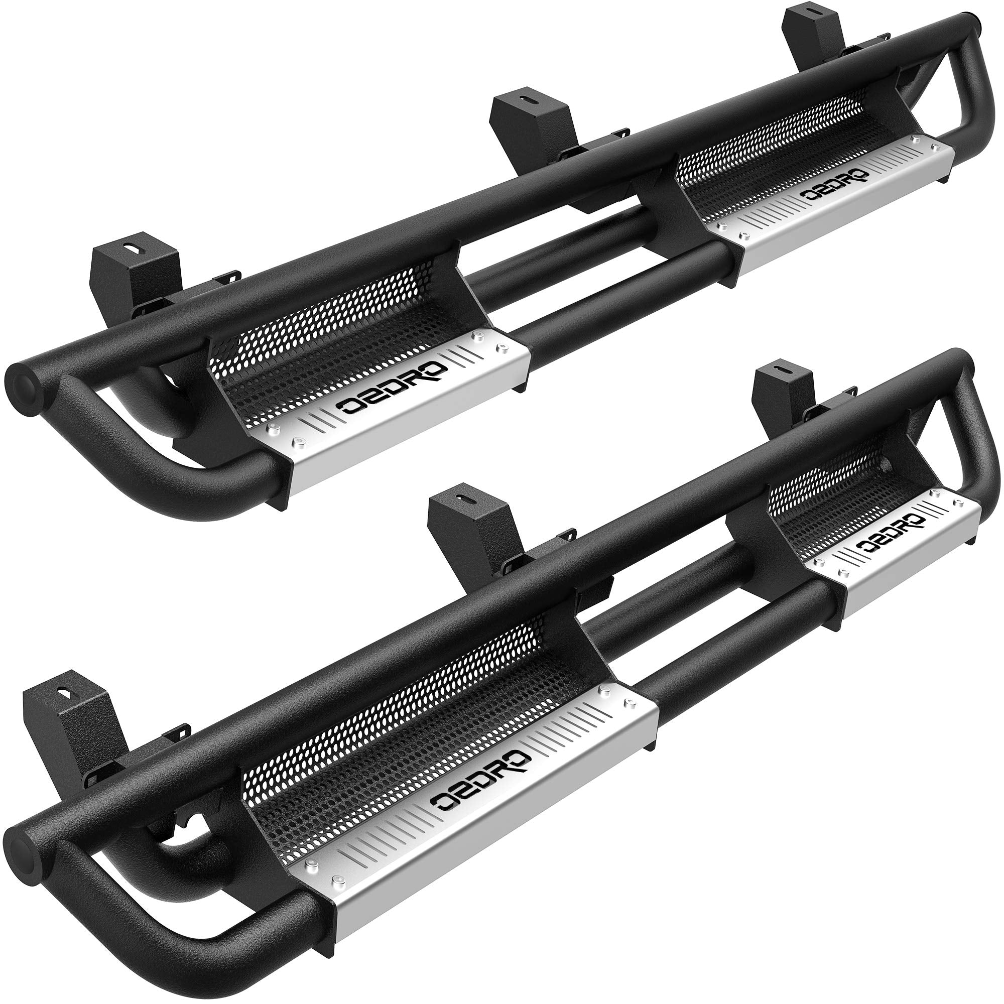 Oedro 6 Inch Running Boards, Drop Side Steps Compatible With 2018-2025 Jeep Wrangler Jl & Unlimited 4 Door, Steel Nerf Bar With