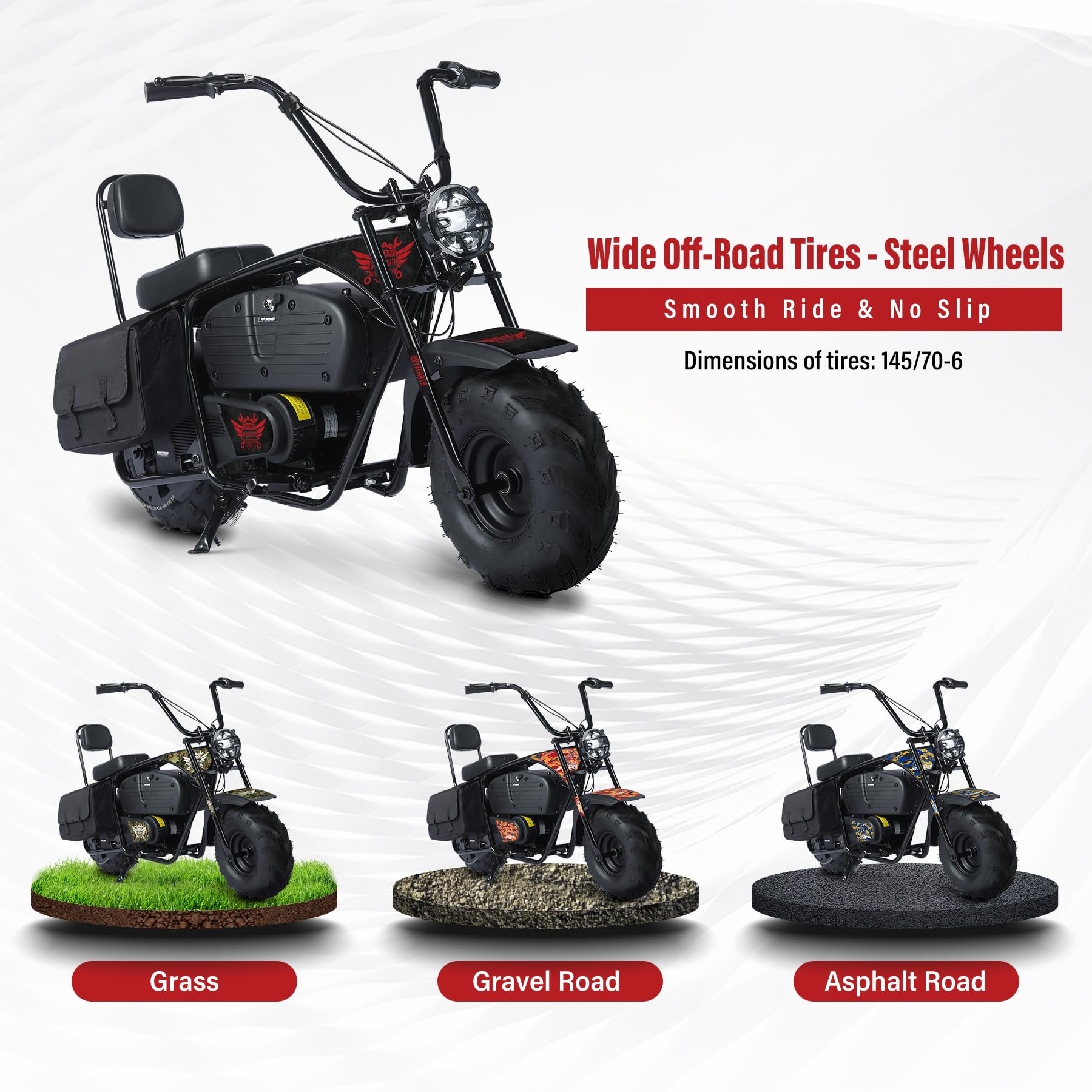 Oryxearth Electric Mini Dirt Bike, 36V Battery, 1000W Motor Electrical Powered Motorcycle for Kids, 2 Speeds-15.5MPH/22 MPH, 2 H