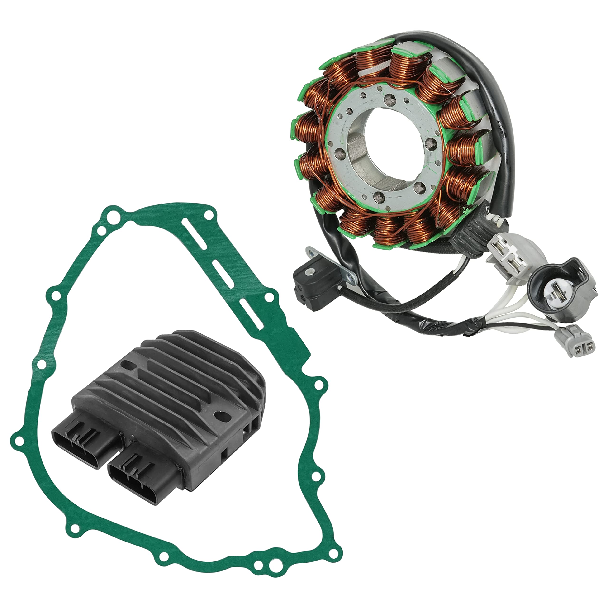 Caltric Stator And Regulator Rectifier With Gasket Compatible With Yamaha Rhino 700 Yxr700F 4X4 Fi 2008-2013