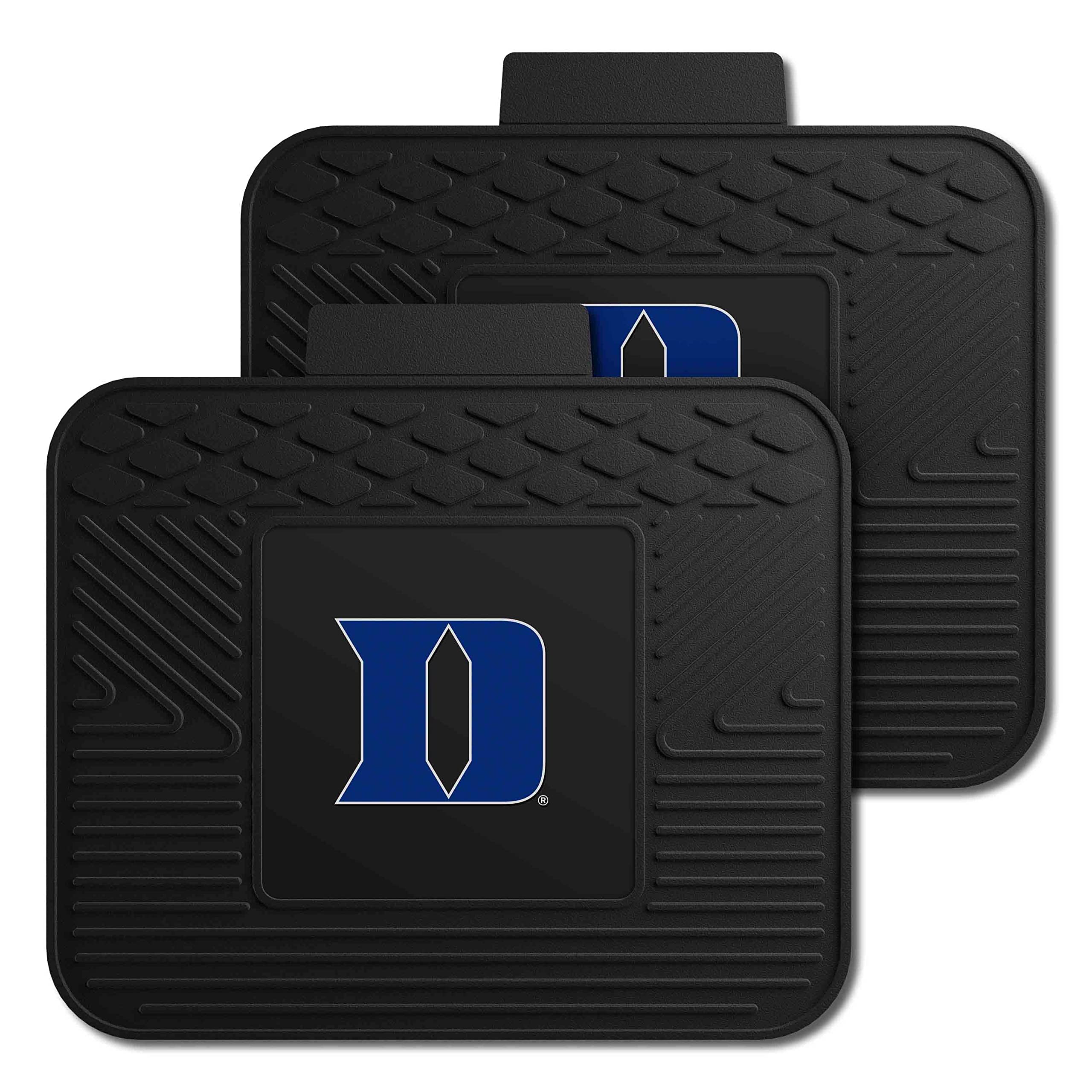Fanmats Duke University Blue Devils Set of 4 Car Mats for Cars, SUV, Pickups - All Weather Protection, Deep Reservoir Design, Un