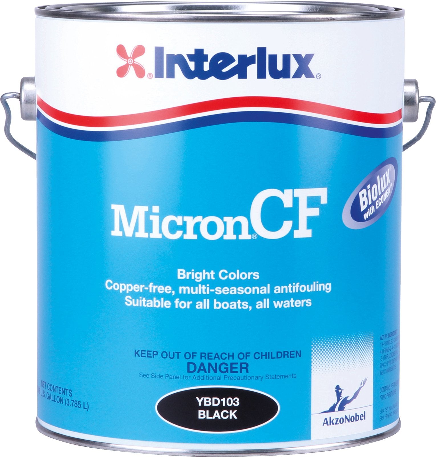 Interlux YBD104/1 Micron CF Antifouling Paint - Shell White, Gallon