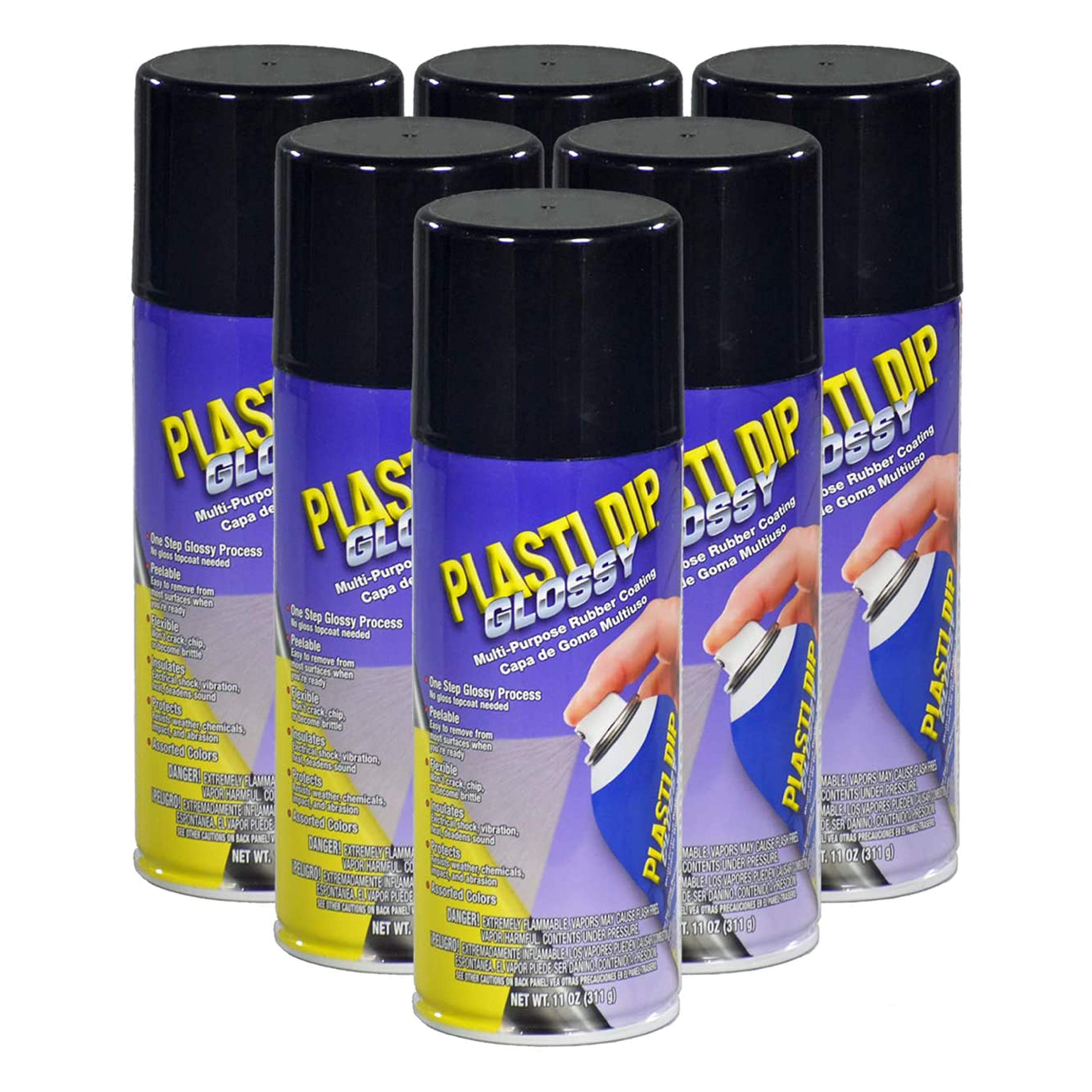 Plasti Dip Glossy Black 11Oz 6 Pack