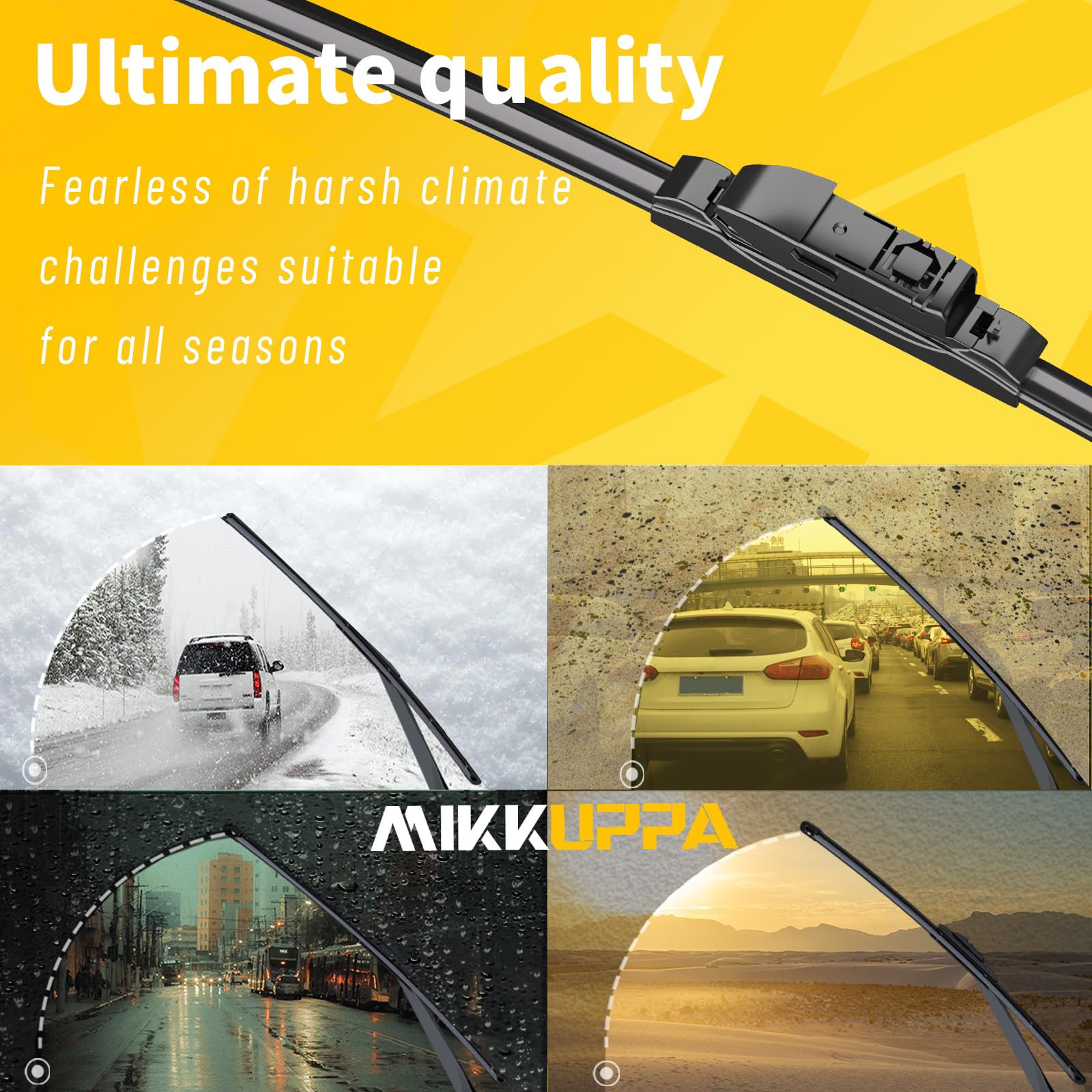 Windshield Wiper Blades, 26' + 16' Replacement For 2017-2021 Subaru Impreza Crosstrek - Mikkuppa Front Wiper Replacement (Pack Of 2)