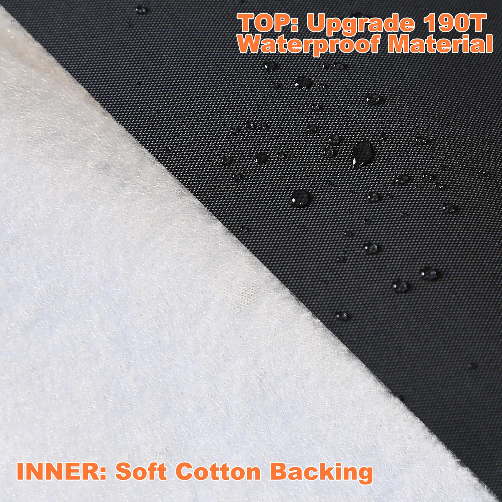 Car Cover Waterproof All Weather, Coverado Soft Cotton Backing Hail Protector Car Cover, Uv Storm Protection Full Exterior Cover