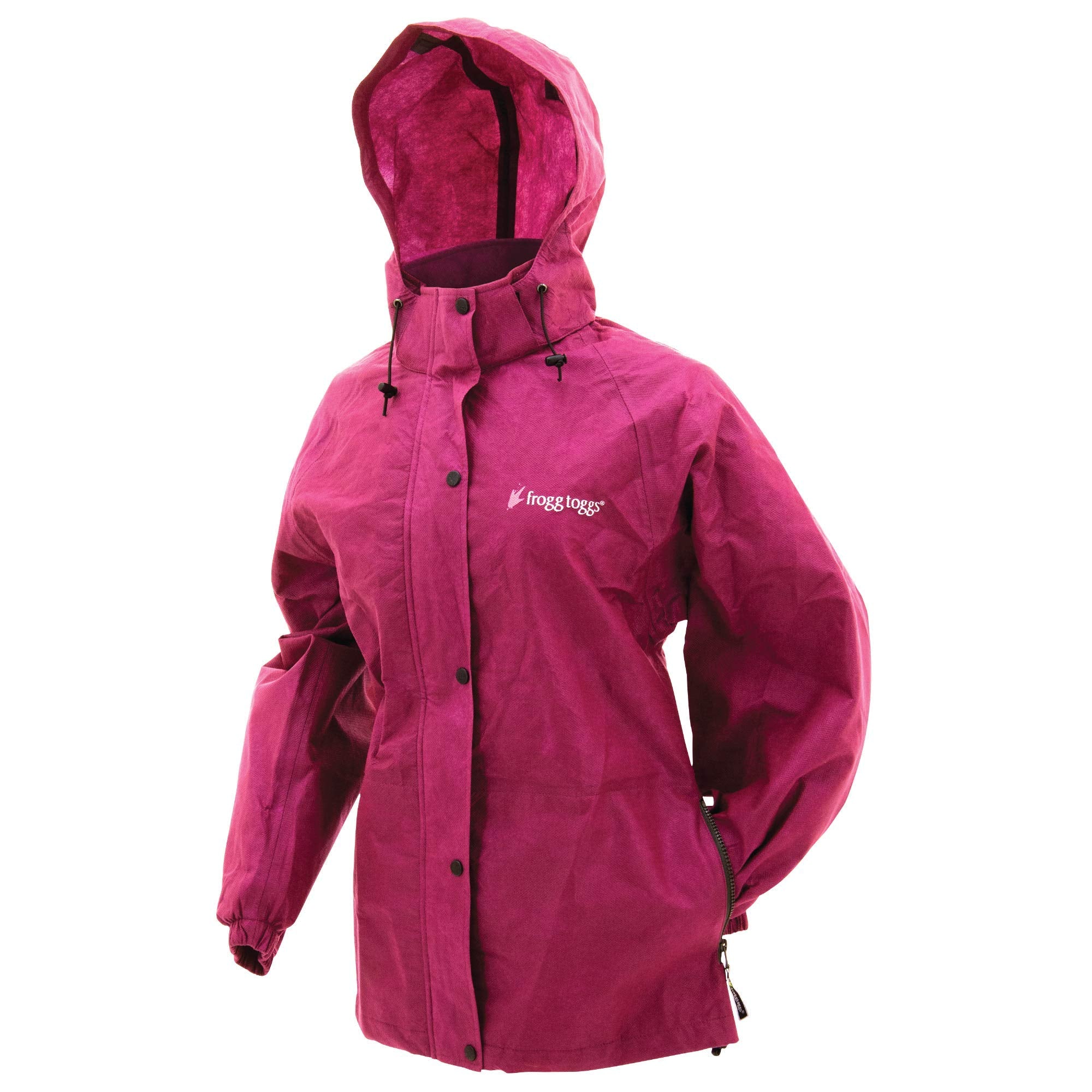 Frogg Toggs Women'S Standard Classic Pro Action Waterproof Rain Jacket, Cherry, Large