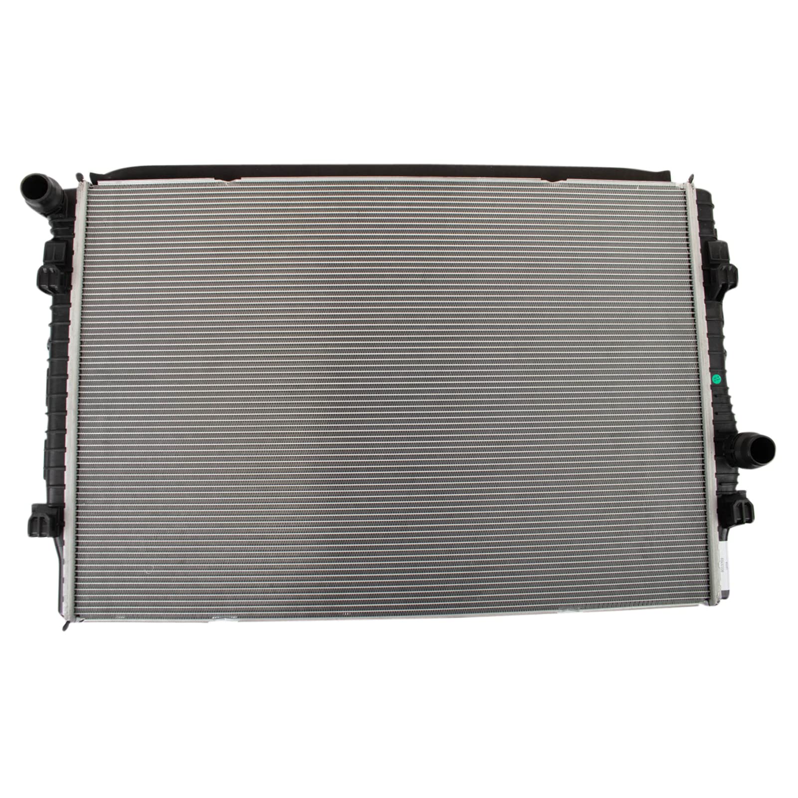 Trq Radiator Assembly Aluminum Core Compatible With 16-18 Volkswagen Golf 17-19 Golf Alltrack 15-19 Golf Sportwagen 16-22 Gti 18