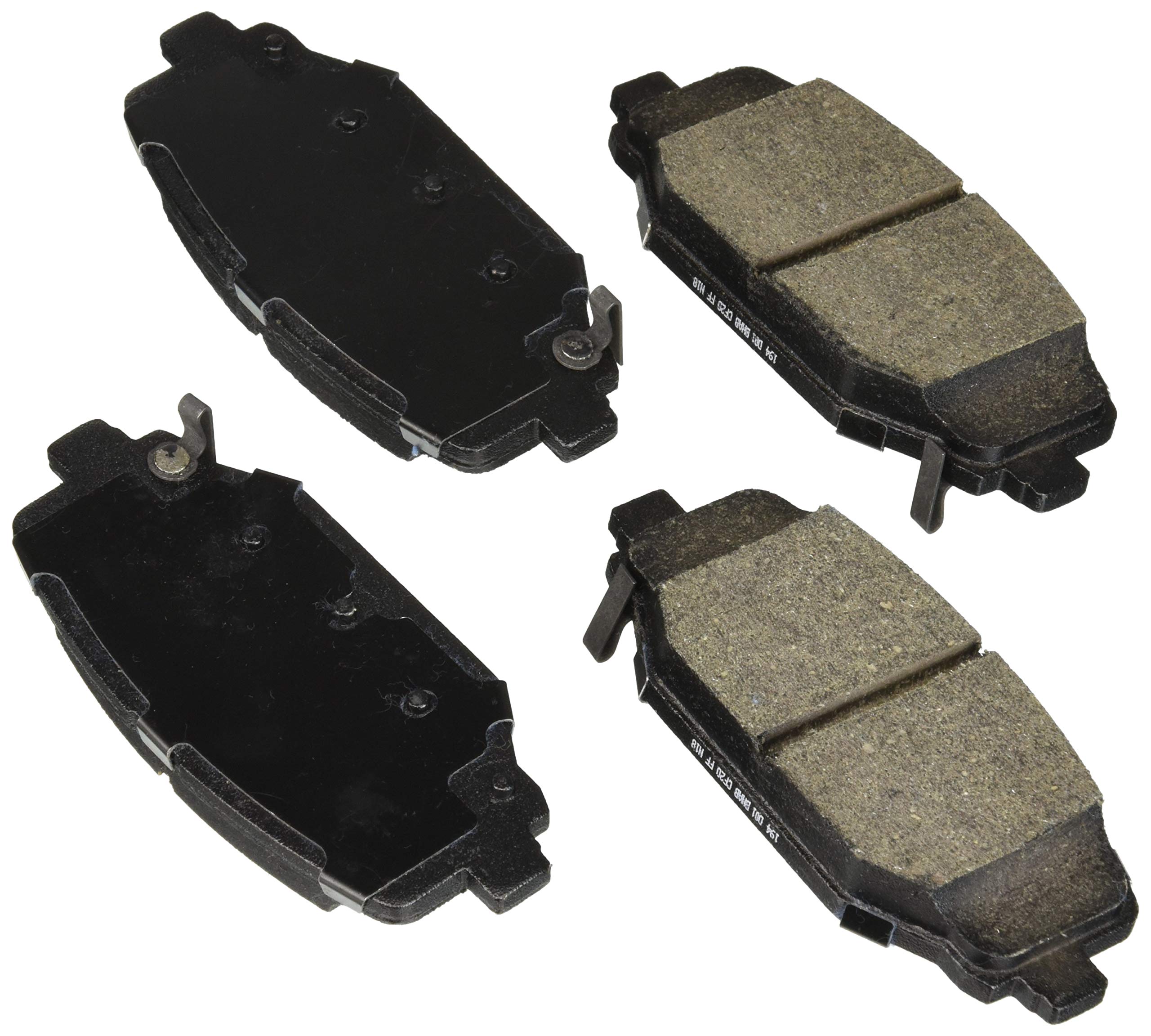 BOSCH BE1596H Blue Ceramic Disc Brake Pad Set With Hardware - Compatible With Select Chrysler Town & Country; Dodge Grand Carava