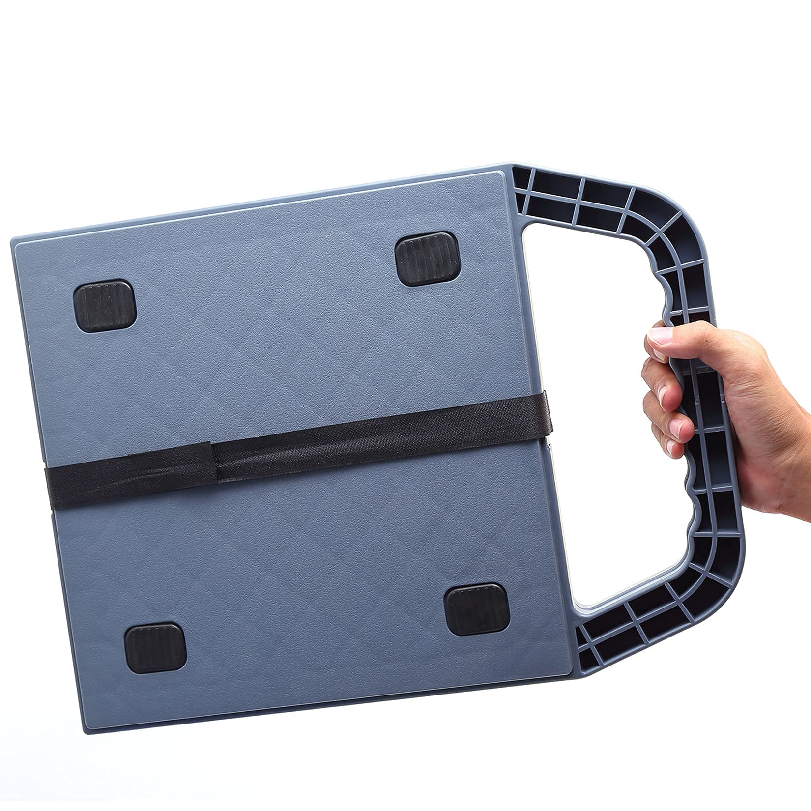 Large Rv Jack Pads With Built-In Handle Prevent Jacks From Sinking 11.8 Inch X 11.8 Inch Camper Jack Pads Grey (Pack Of Two)