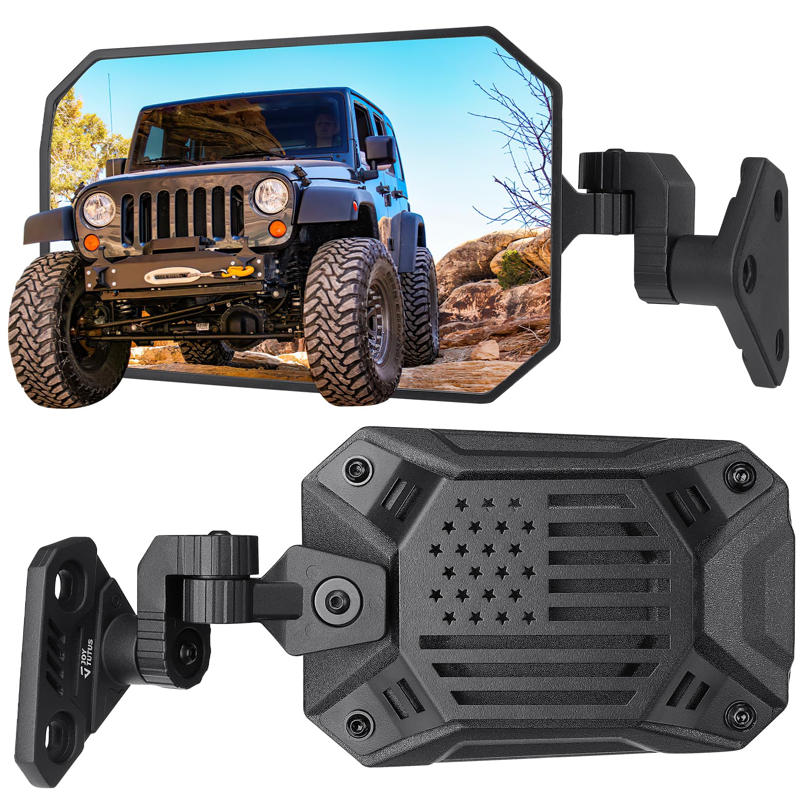 Joytutus Wrangler Mirrors Doors Off Compatible With Wrangler Tj Jk & Unlimited, Wrangler Jk Side Mirrors For Wrangler 1997-2018,