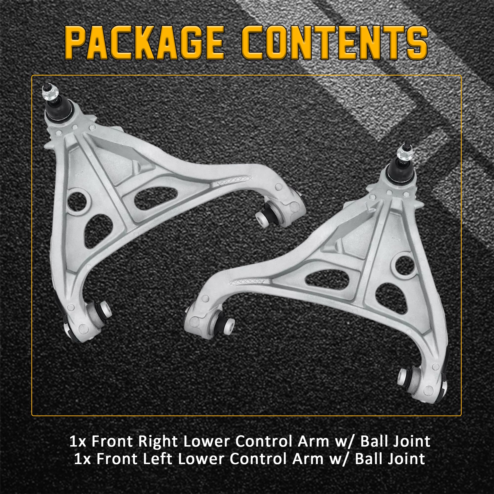 AngyMeck 2PCS Front Lower Control Arm w/Ball Joint Suspension Kit For Ford F-150 2004 2005 2006 2007 2008 For Lincoln Mark LT 20