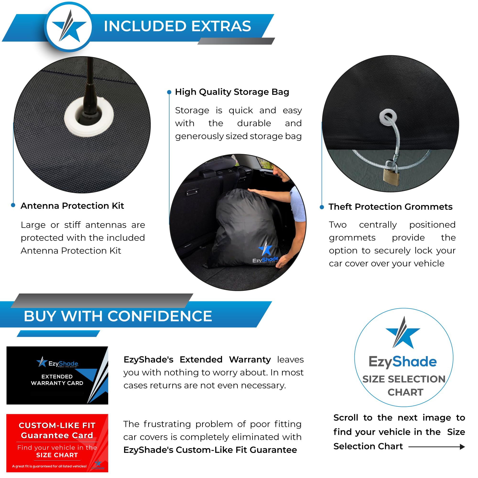 Ezyshade 10-Layer Waterproof Sports Car Cover. See Vehicle Size-Chart For Accurate Fit. All Weather Outdoor Covers. Camaro Chall