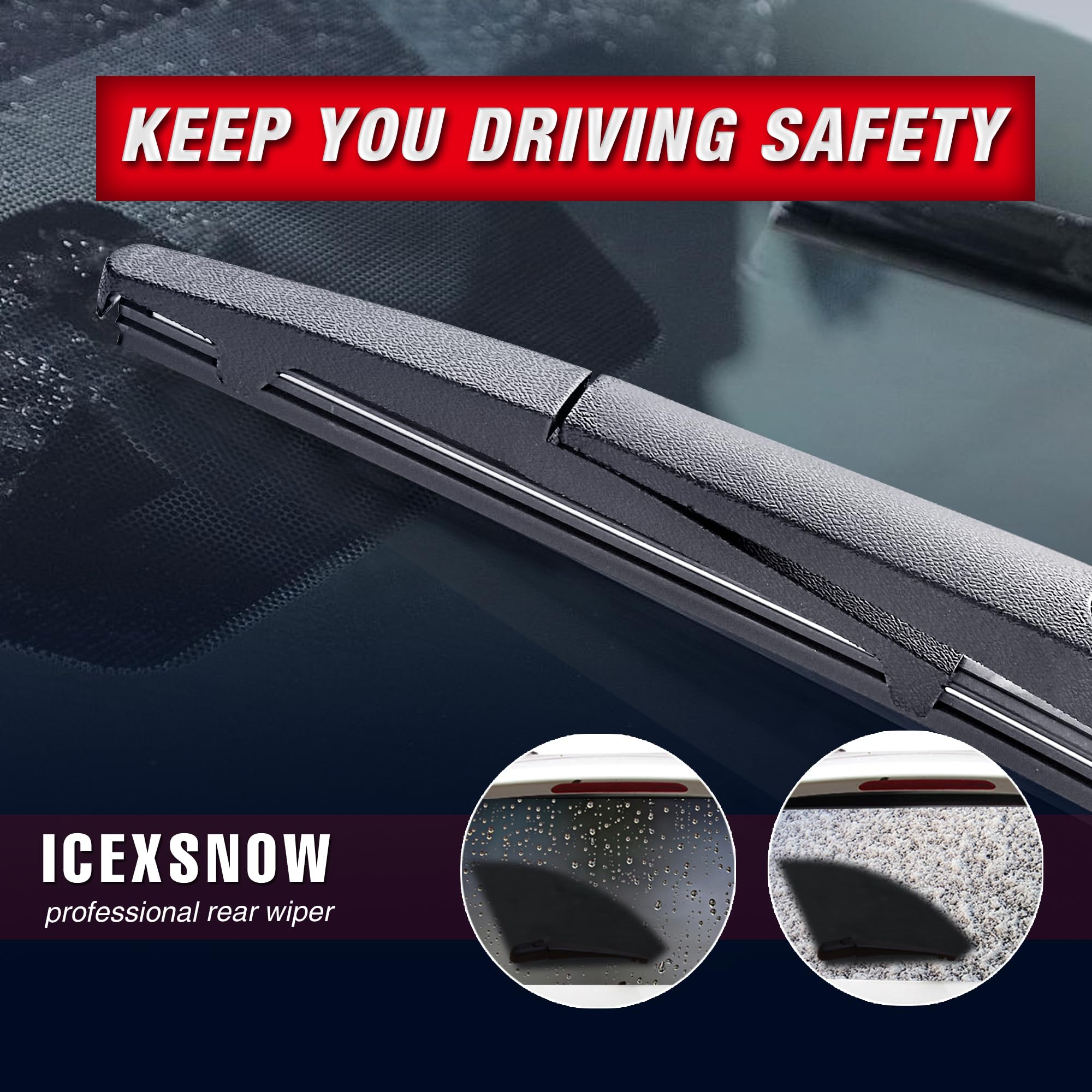 Icexsnow 3 Wipers 28''/14''/14'' Windshield Wiper Blades Replacement For Honda Fit 2020 2019 2018 2017 2016 2015 2014 2013 2012