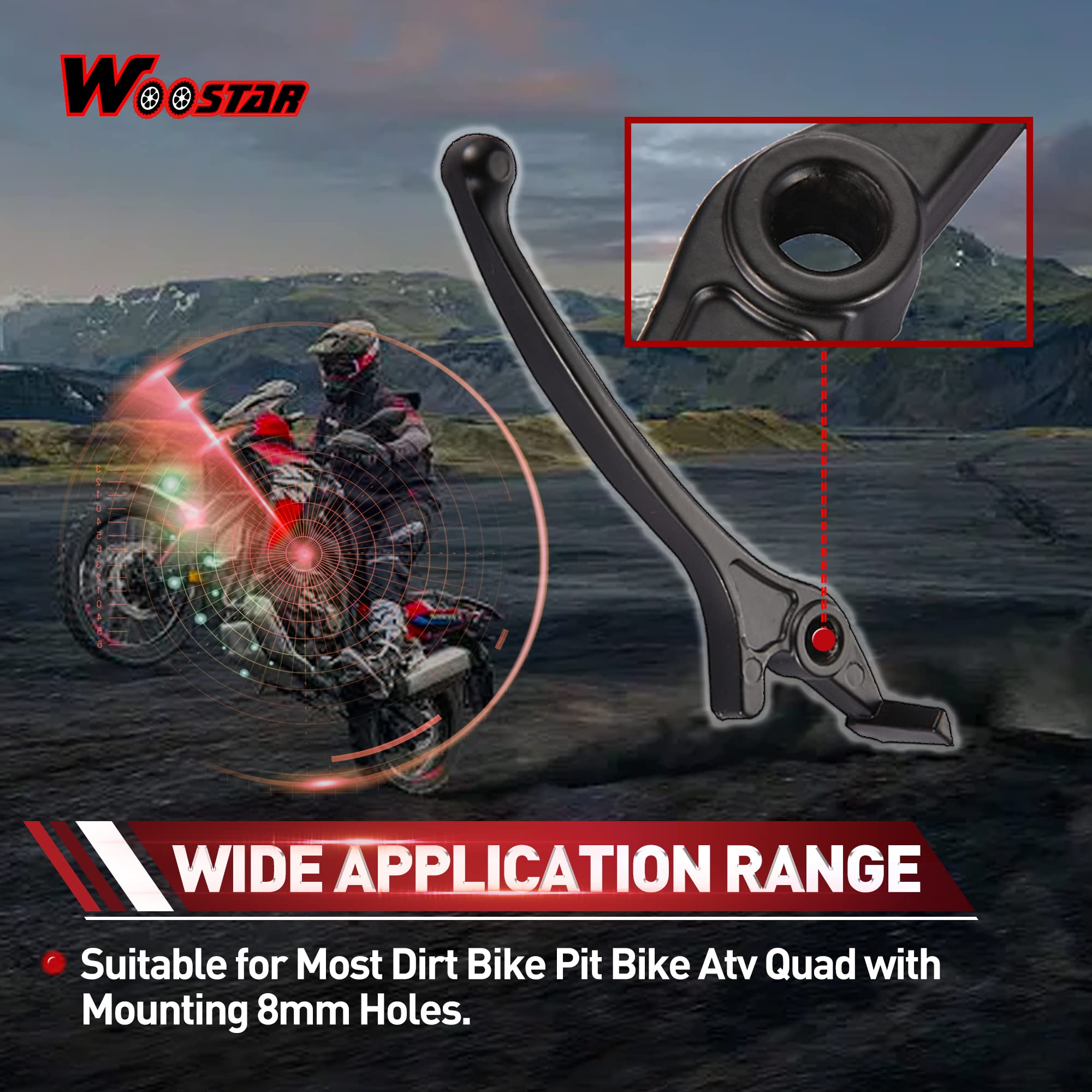 Woostar Right Hydraulic Disc Brake Lever For 50Cc 70Cc 90Cc 110Cc 125Cc Chinese Dirt Bike Pit Bike