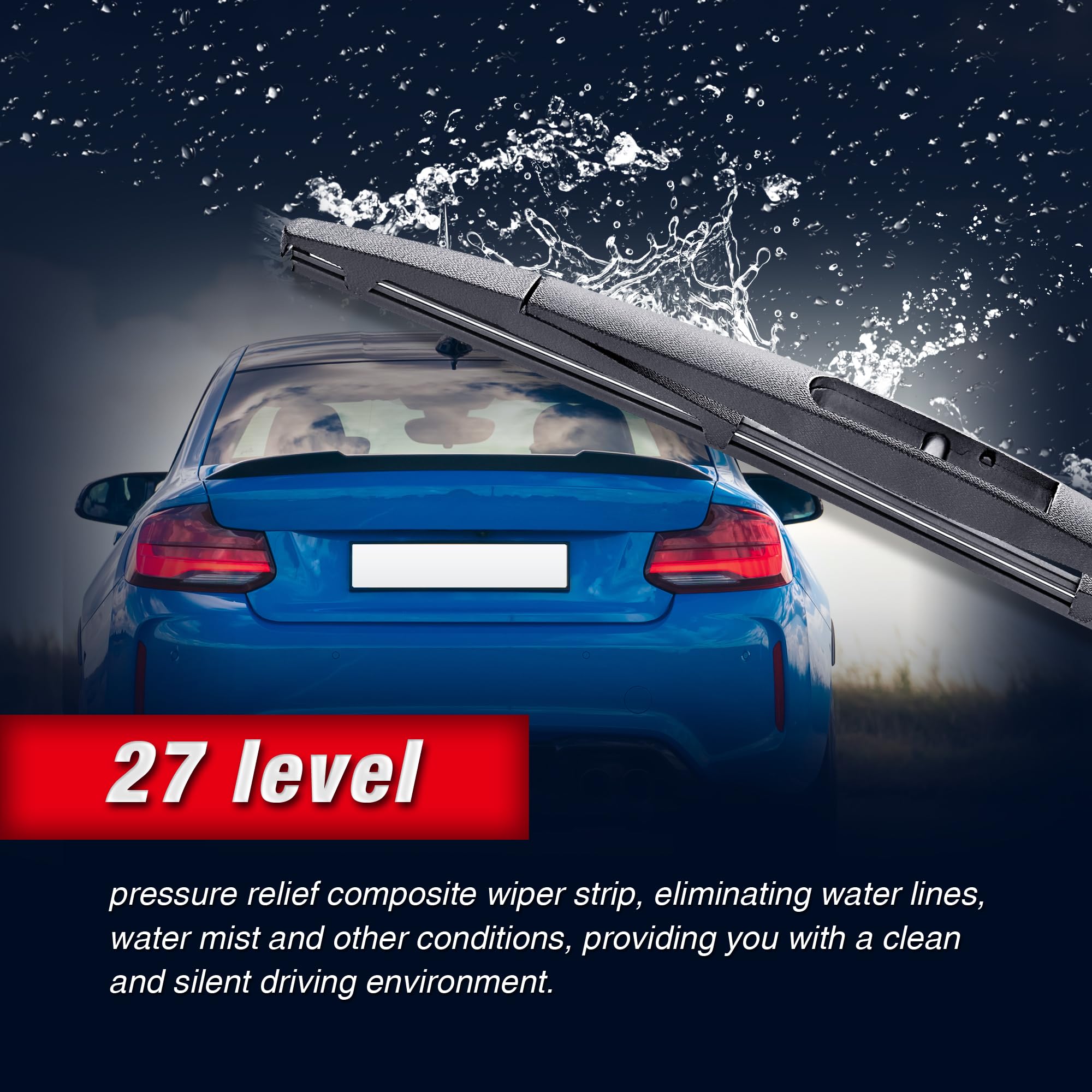 14' Rear Wiper Blade Replacement For Honda Cr-V 2011-2007 Subaru Forester 2022-2006/Outback 2019-2005 Honda Pilot 2020-2016 2008-2003 Back Windshield Wiper Blade-14B/H354