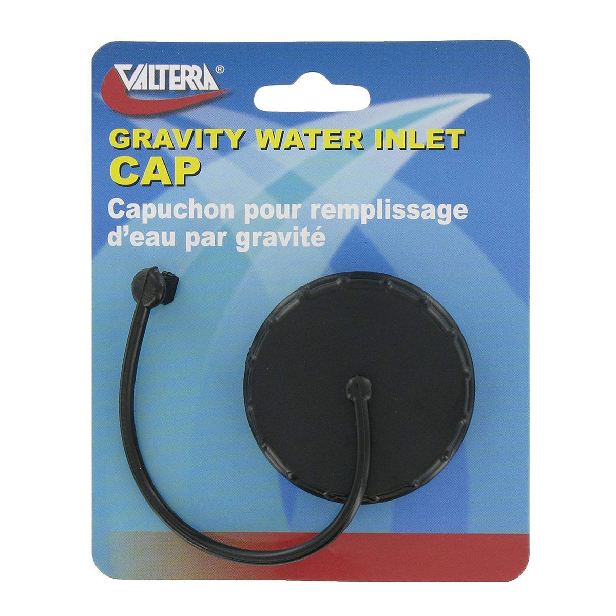 Valterra A0120SBKVP Black Carded Gravity Water Inlet Cap