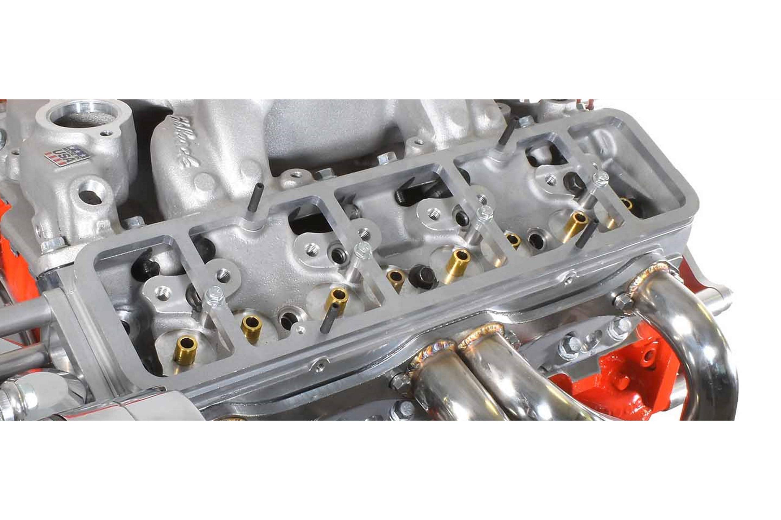 Ict Billet Sbc Valve Cover Adapter 55-86 Perimeter To 87-02 Center Bolt Head 350 327 551542