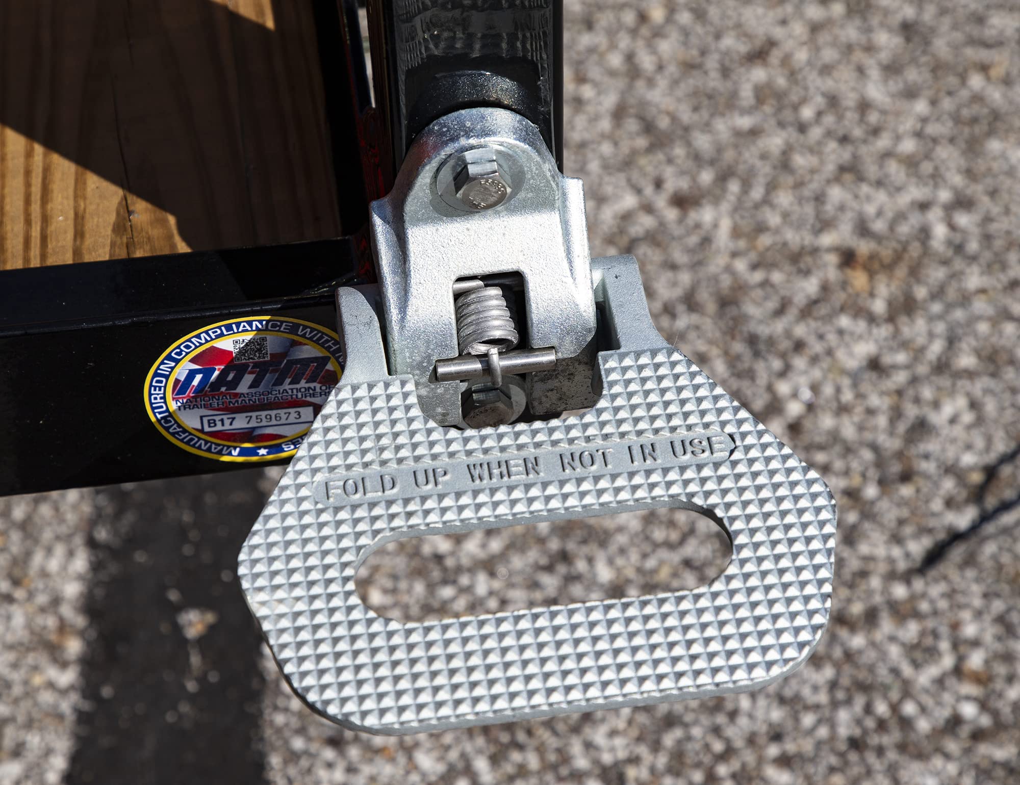 Buyers Products 52365862 Zinc Plated Trailer Folding Step, 2 Pack, Attachable Steps for Busses, RVs, Trucks & Trailers