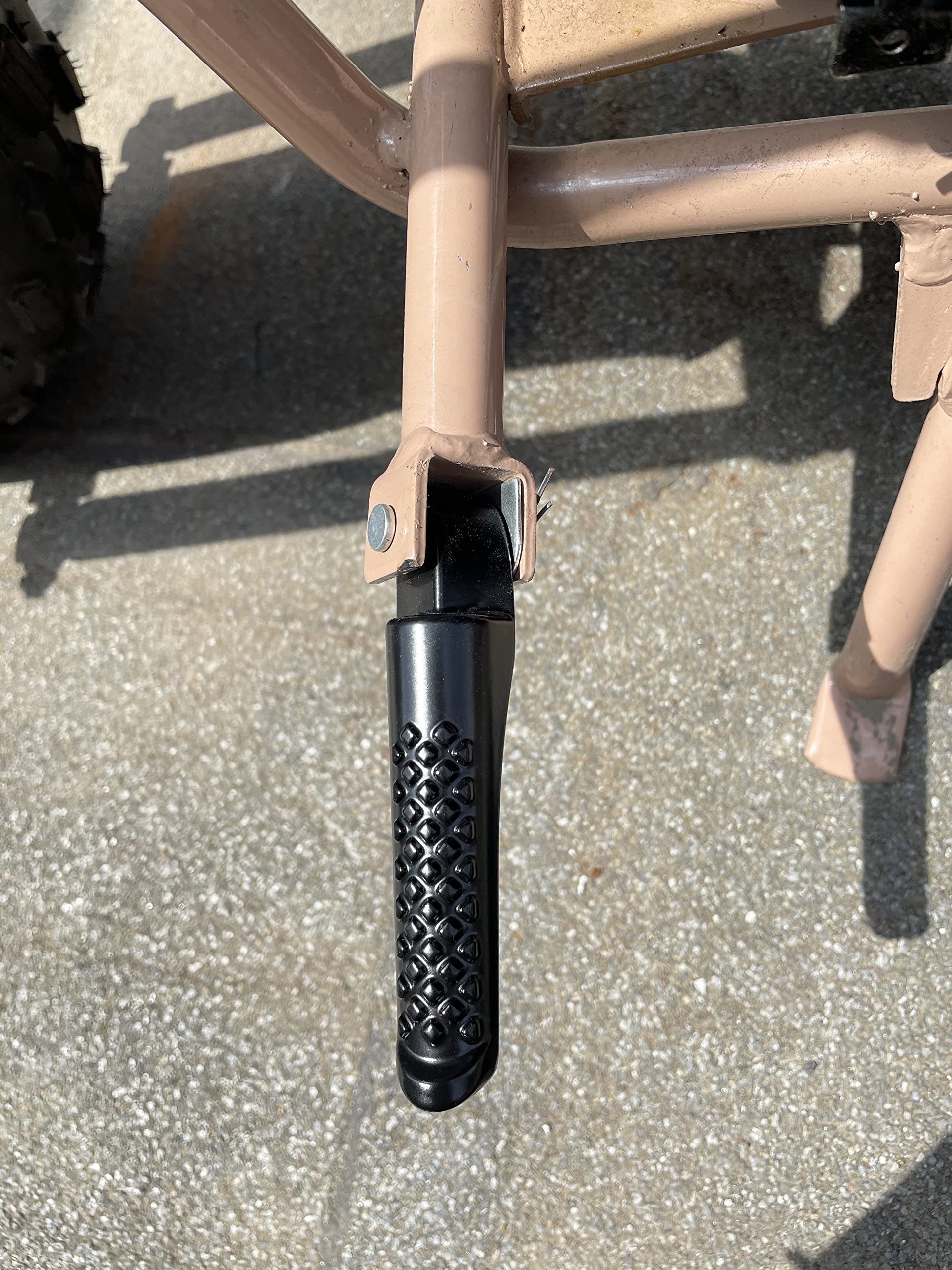 Sjvlxhi Foot Pegs Footrest Bracket Set Assembly For Coleman Bt200X Ct200U Trail 200 Ct200U-Ex Ct100U Trail 100 196Cc 6.5Hp Powersports Motor Mini Bike Left Right Silver 2 Pack Parts Black