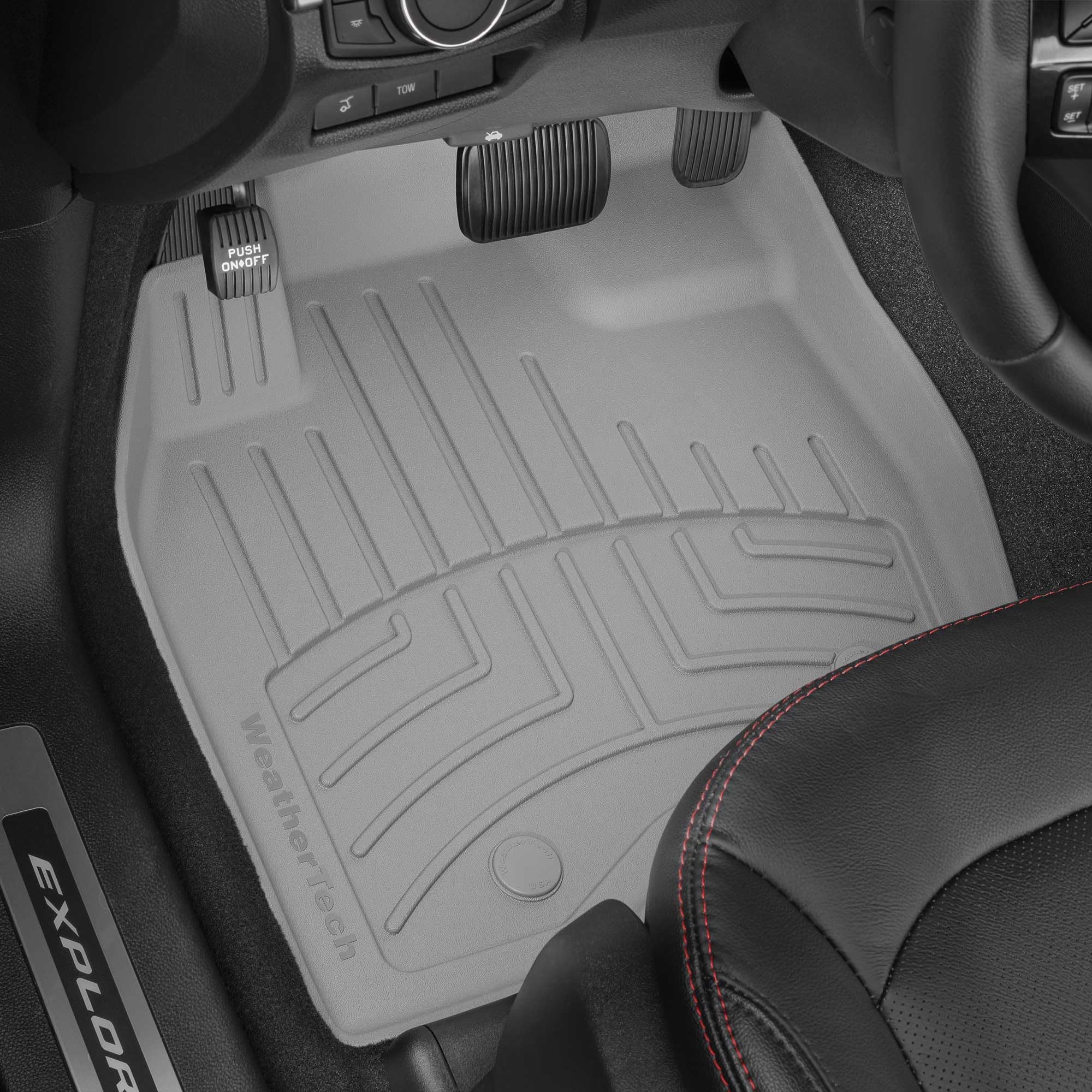 WeatherTech FloorLiner HP Custom Fit Floor Mats for Nissan Murano - 2nd Row (4415242IM), Black