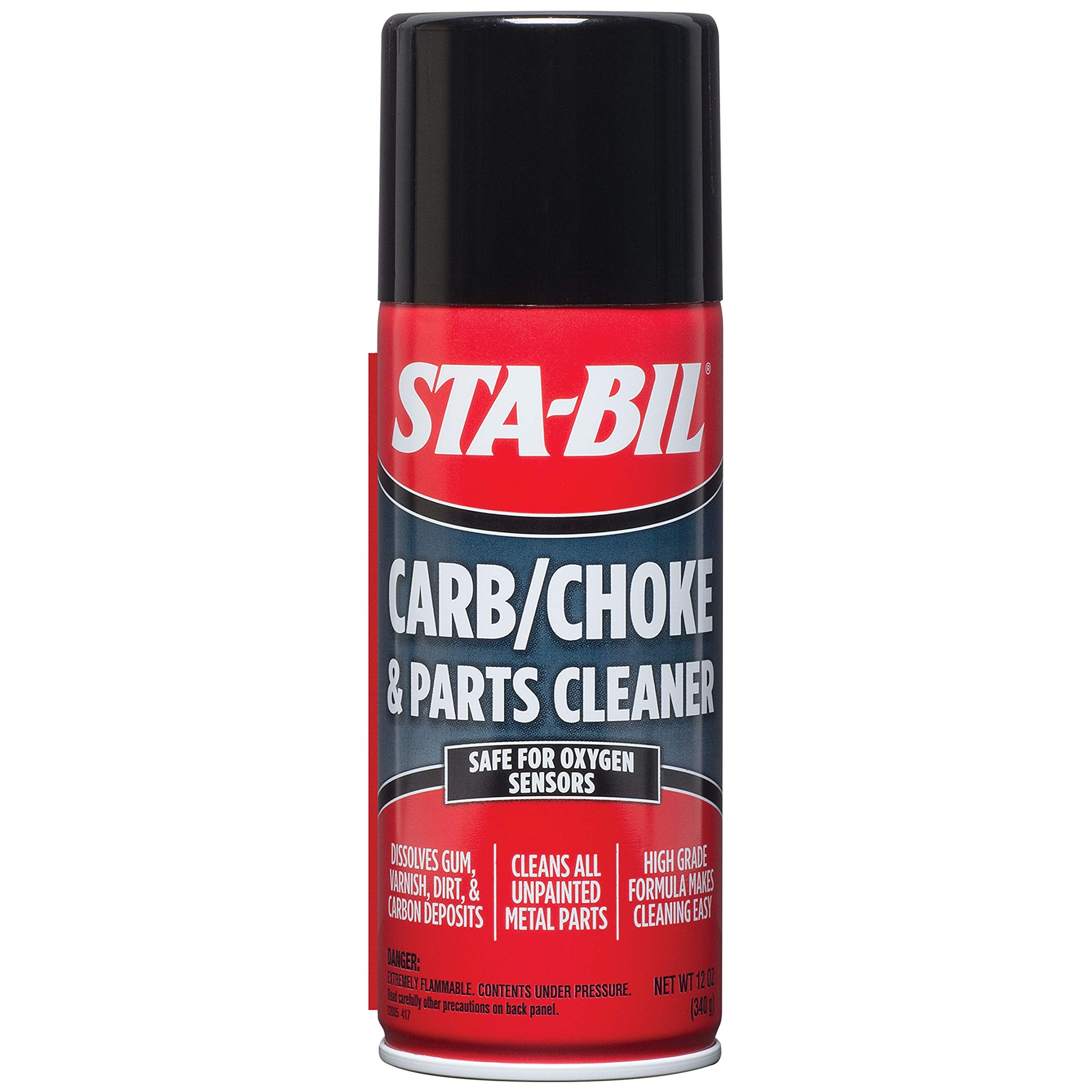 Sta-Bil Carb/Choke & Parts Cleaner - Safe For Oxygen Sensors - Dissolves Gum, Varnish, Dirt, & Carbon Deposits - Cleans Unpainte