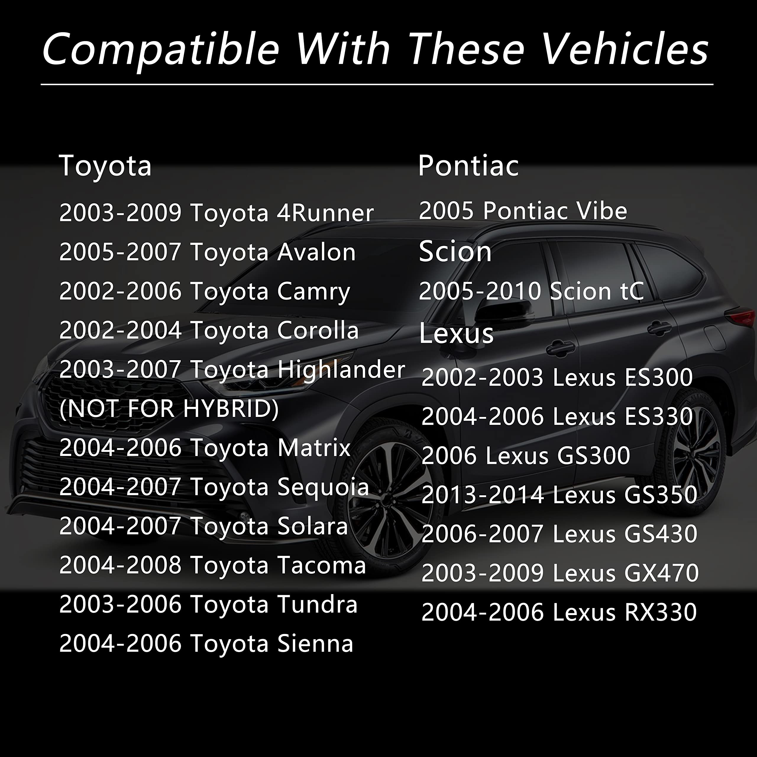 Replace Gas Cap And Fuel Cap 77300-33070 7730033070 Compatible With Toyota-4Runner, Avalon, Camry, Corolla, Highlander, Matrix, Sequoia, Sienna, Solara, Tacoma, Tundra, Gx470, Es300, Etc.