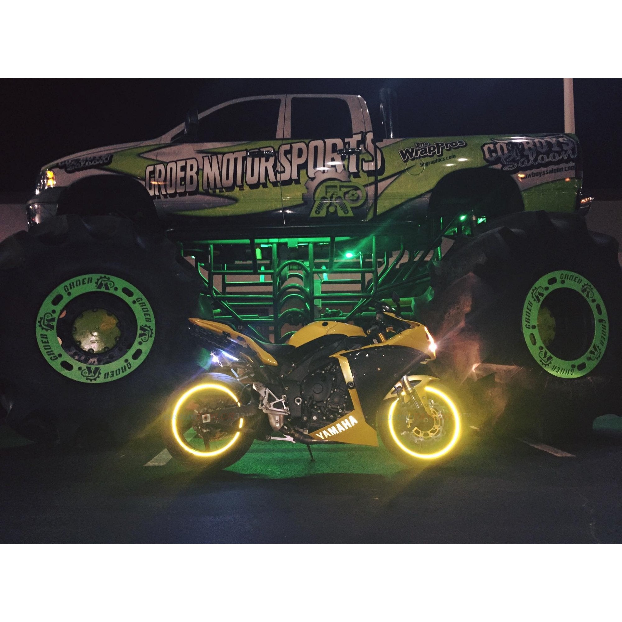 customTAYLOR33 Yellow High Intensity Grade Reflective Copyrighted Safety Rim Tapes - (Must Select Your Rim Size) (10'' (TIRE Siz