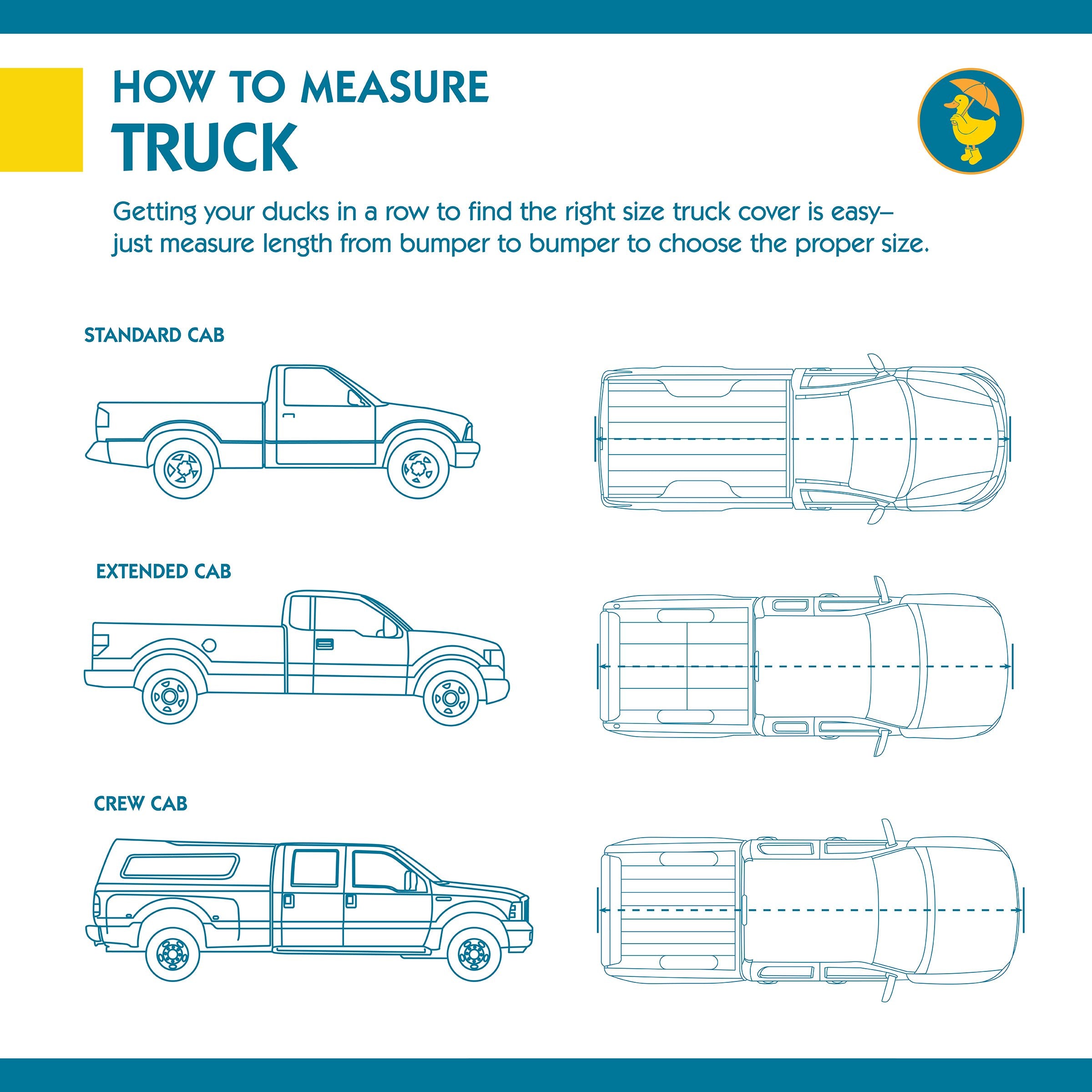 Duck Covers Weather Defender Pickup Truck Cover, Fits Standard Bed LWB Trucks up to 20 ft. 1 in. L