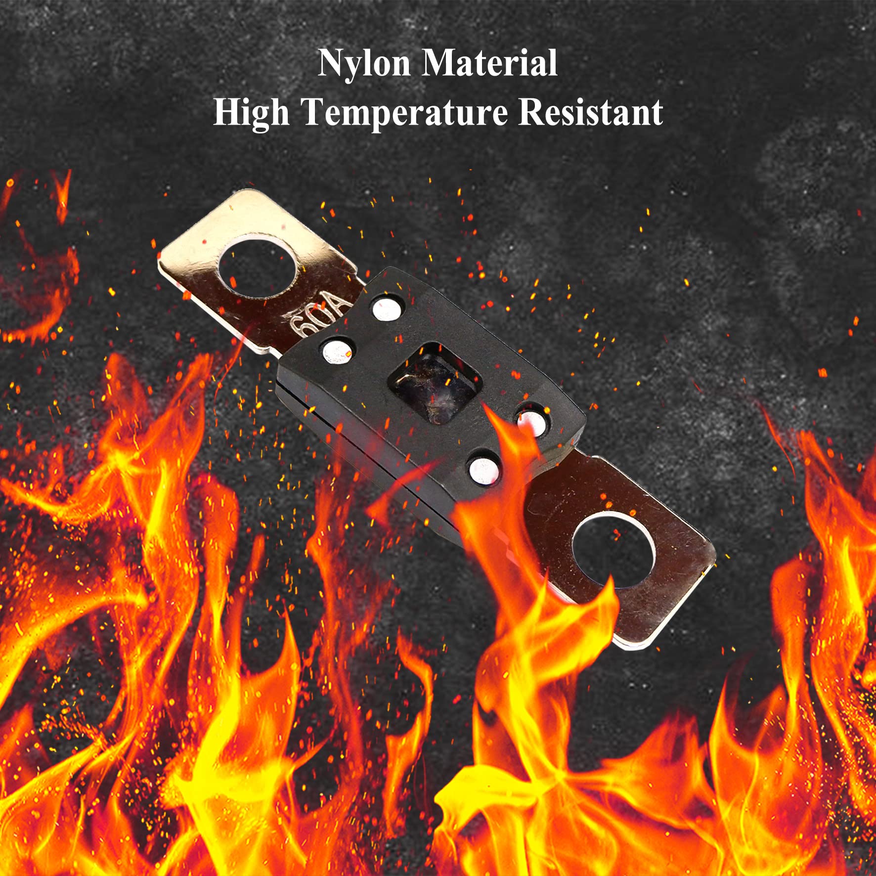 parts PTT 2PACK-10PACK MEGA/AMG Fuse 40 Amp-500 Amp, 32V, 298 Series, Time Delay, Bolt Down - Automotive/Marine (250A-5PACK)