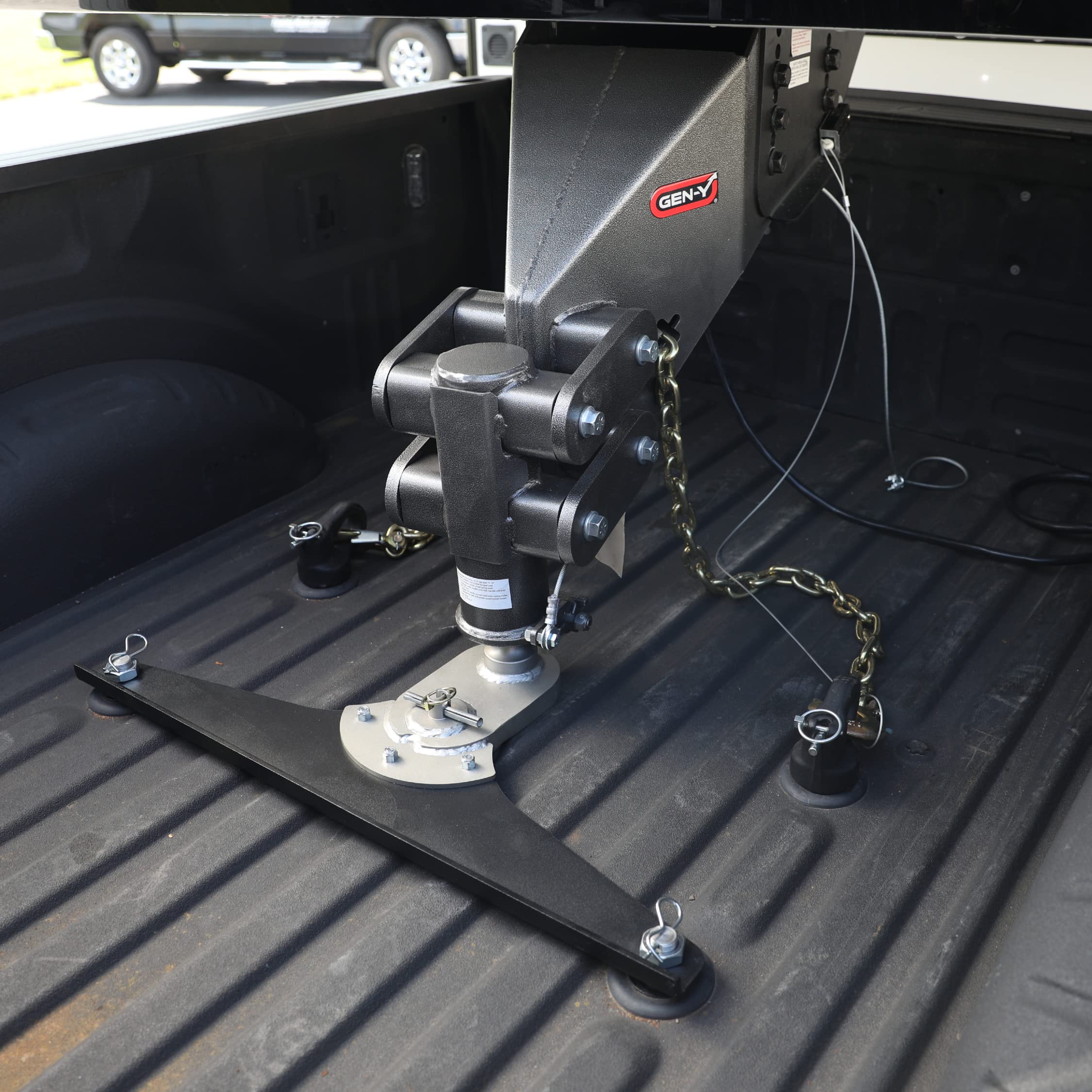 Gen-Y Gh-21003 Goosepuck 5' Offset Gooseneck Ball For Oem Puck Mount System Fits Chevy And Gmc Long Bed 2020 To 2023-25,000Lb Towing Capacity