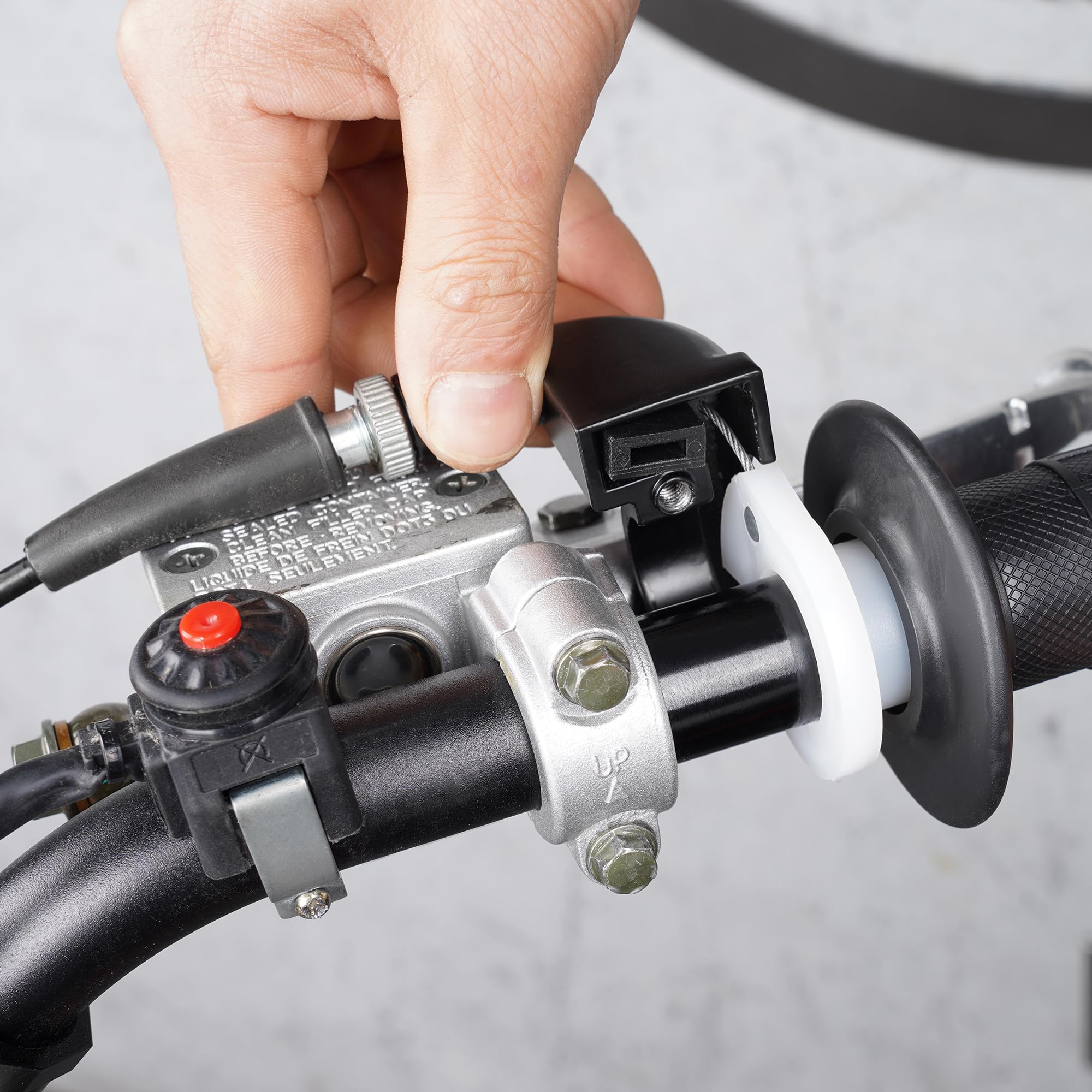 7/8''/22mm Handlebar, Hand Grips with 34.3 Throttle Cable Housing Set for CRF50 CRF70 CRF80 CRF100 CRF150F Dirt Bike