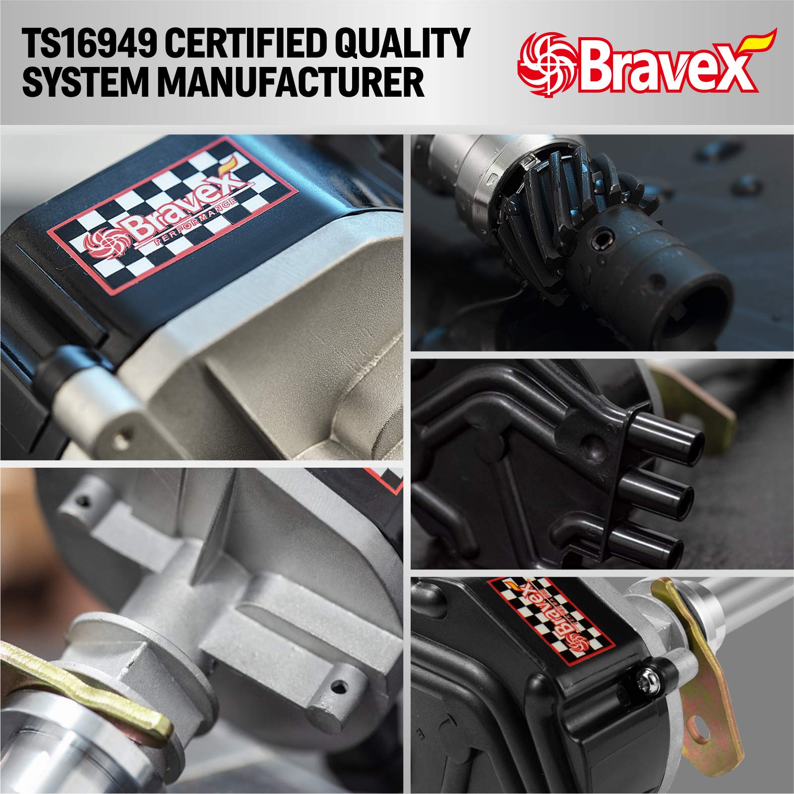 Voltstorm Complete Hei Ignition Distributor Compatible With Chevy Gmc Vortec 1996-2002 V8 5.0L 5.7L Models Small Block C1500 C2500 C3500 K1500 K2500 K3500 W3500 W4500 Black Cap