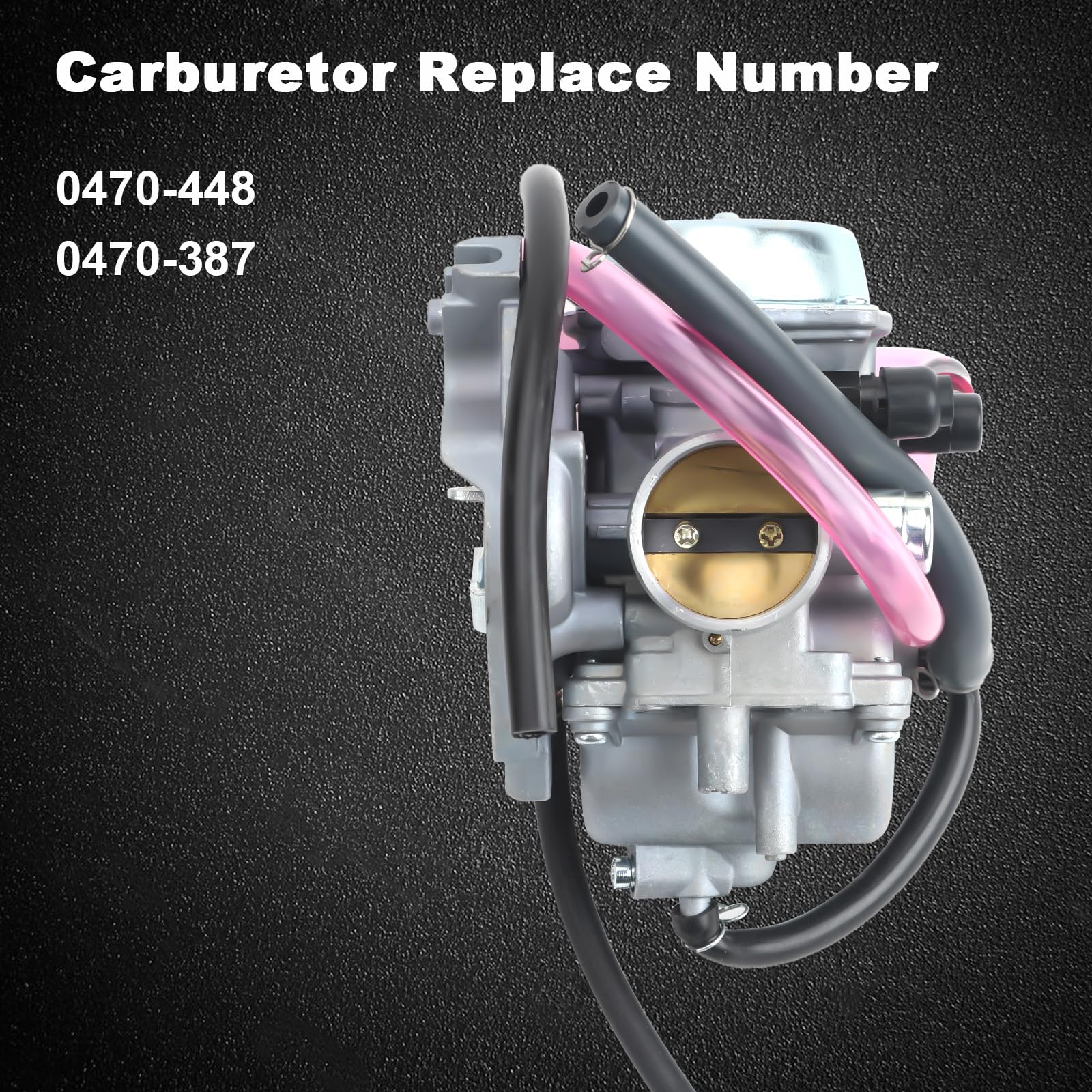Carburetor For Arctic Cat 250 2002-2005, Arctic Cat 300 2001-2005, Replace# 0470-448 0470-387
