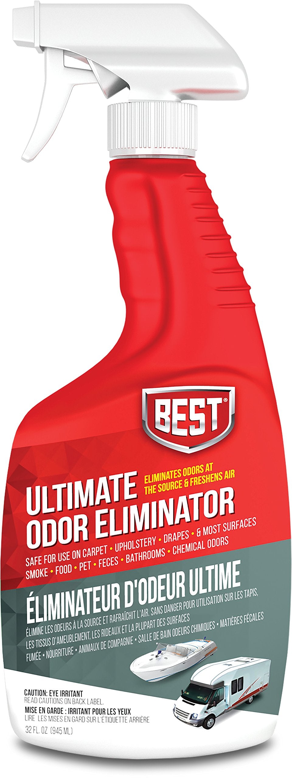 B.E.S.T. . 80032 Odor Eliminator Spray Bottle - 32 Oz.