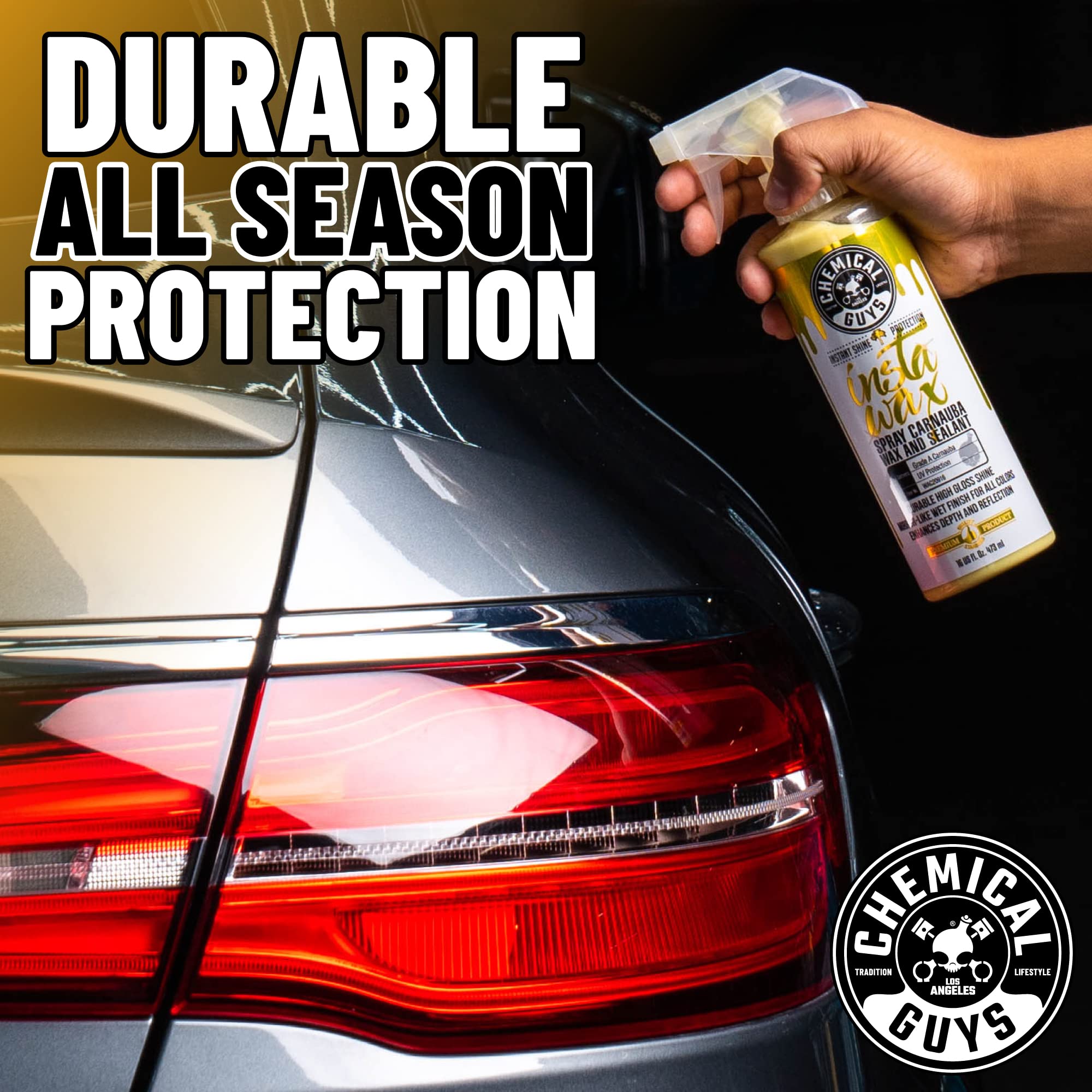 Chemical Guys Wac20964 Instawax Liquid Carnauba Shine And Protection Spray, Safe For Cars, Trucks, Suvs, Motorcycles, Rvs & More