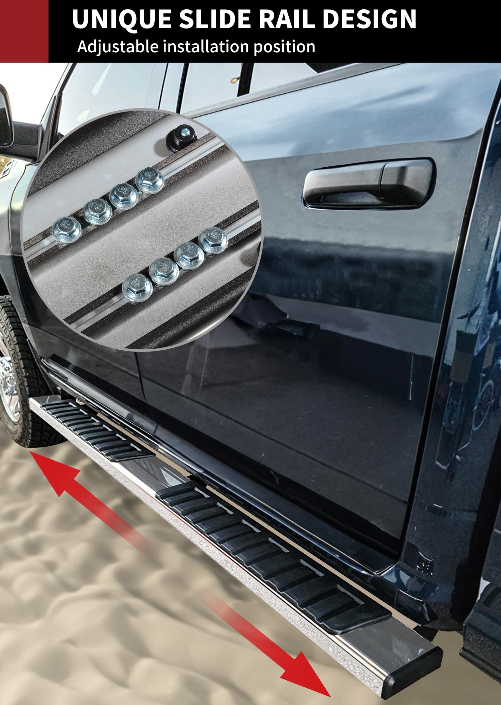Yitamotor 6 Inches Running Boards Compatible With 2009- 2014 Ford F150 Super Crew Cab Side Step Nerf Bar