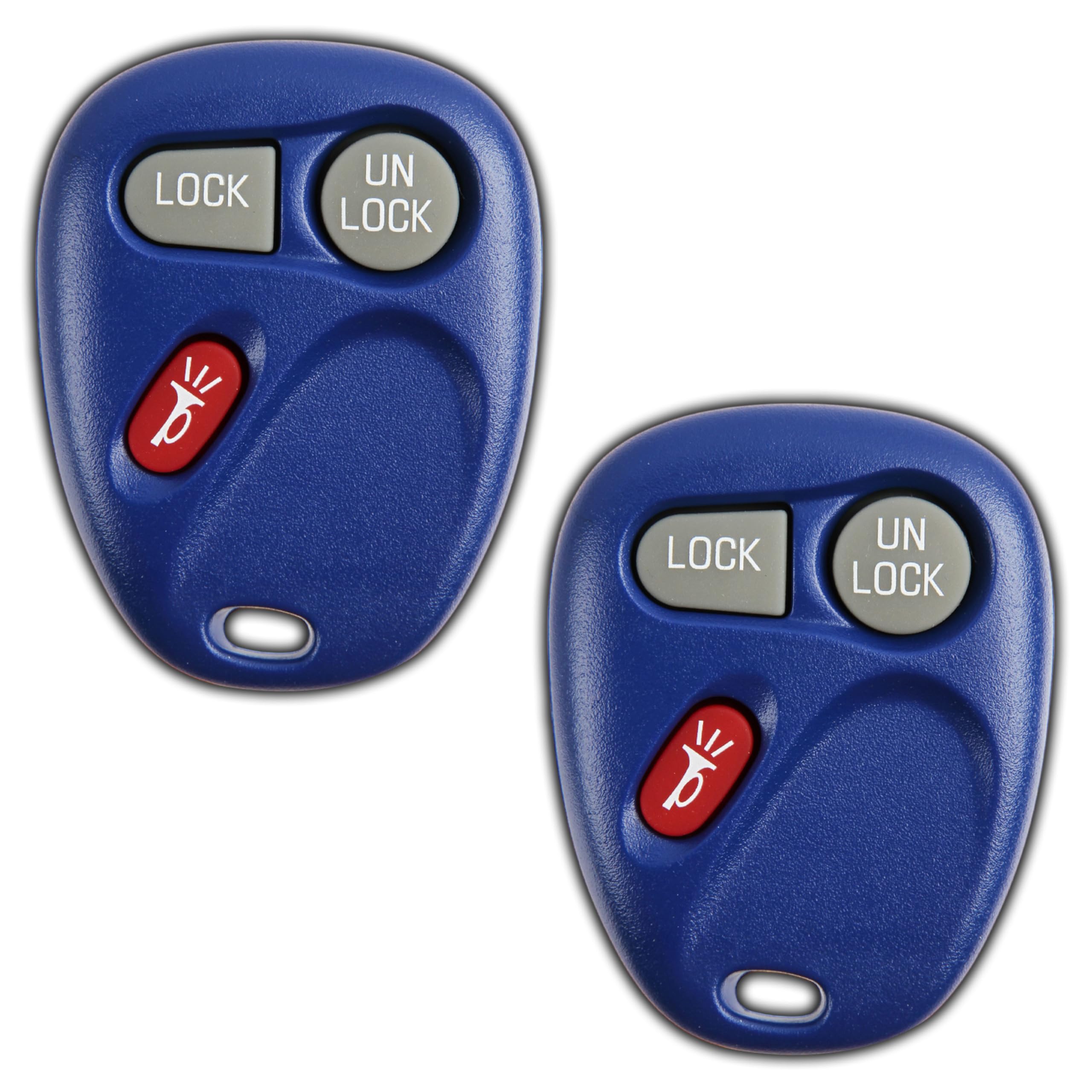 2 Keylessoption Replacement 3 Button Keyless Entry Remote Control Key Fob -Blue