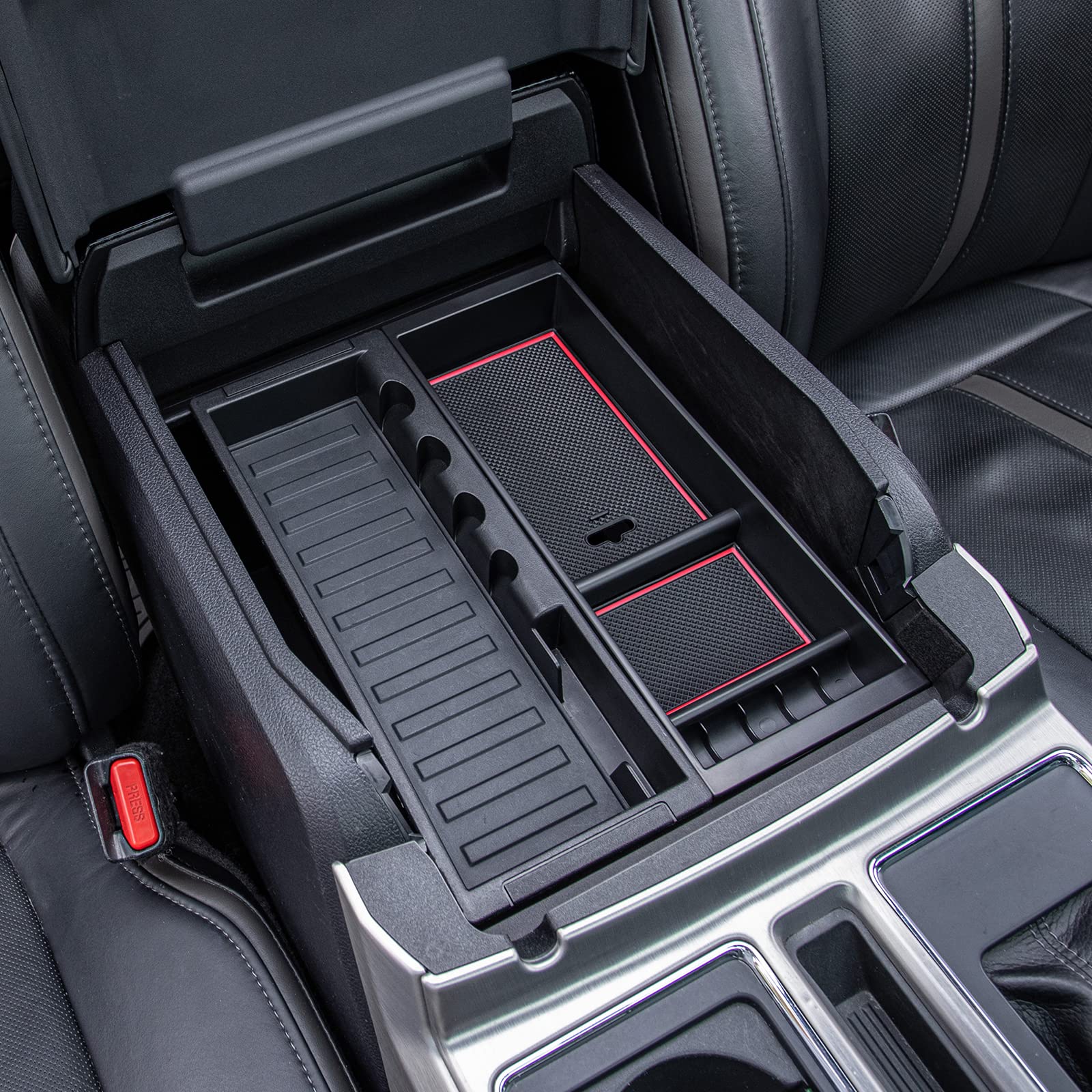 Pimcar Center Console Organizer Tray For Ford F150 (2015-2020), Super Duty F250/F350/F450 (2017-2022), Expedition (2018-2024),Ab