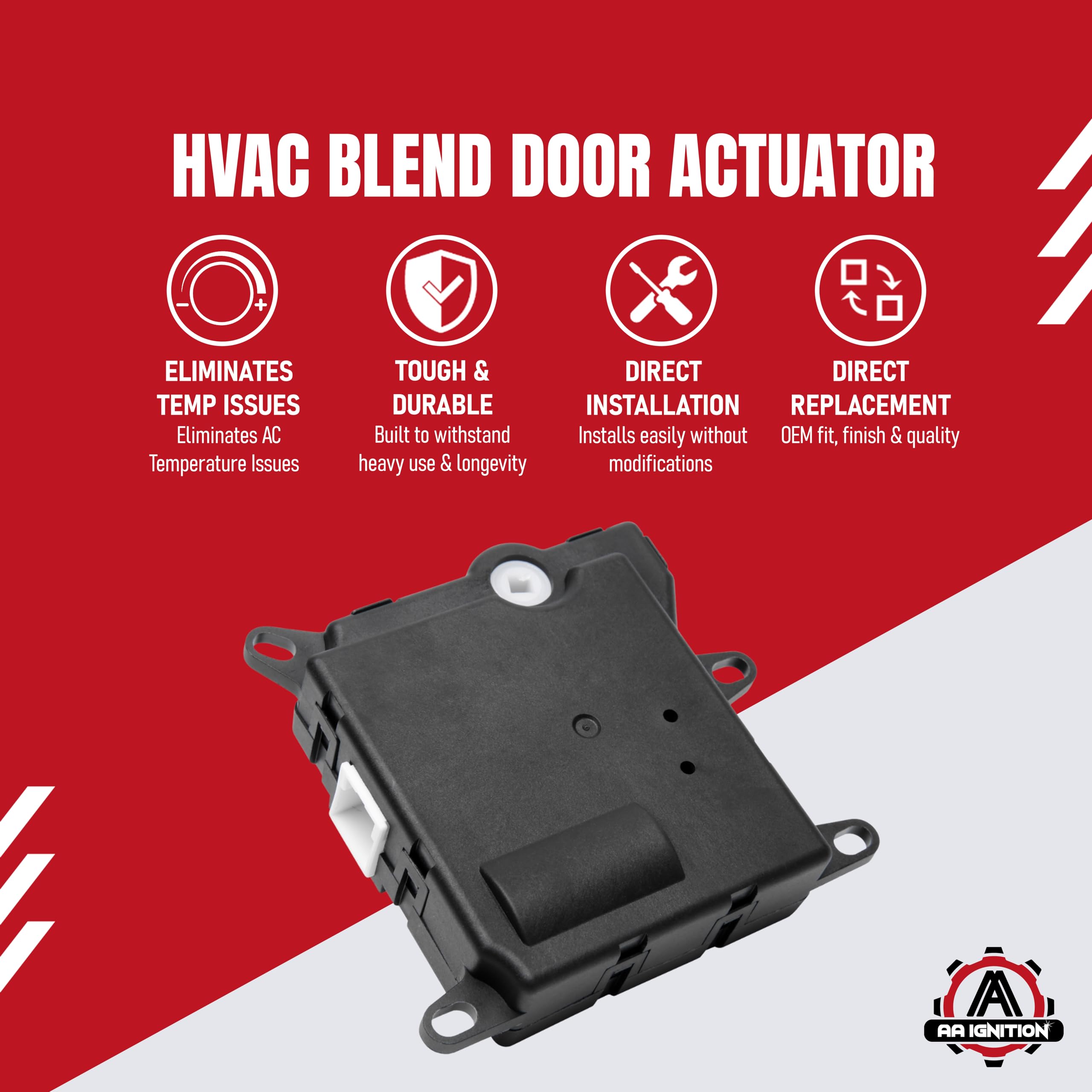 Hvac Blend Door Actuator - Replaces 604-205, 2L3Z19E616Ba, F65Z19E616Ab - Compatible With Ford And Lincoln - 1997-2003 F150, Exp