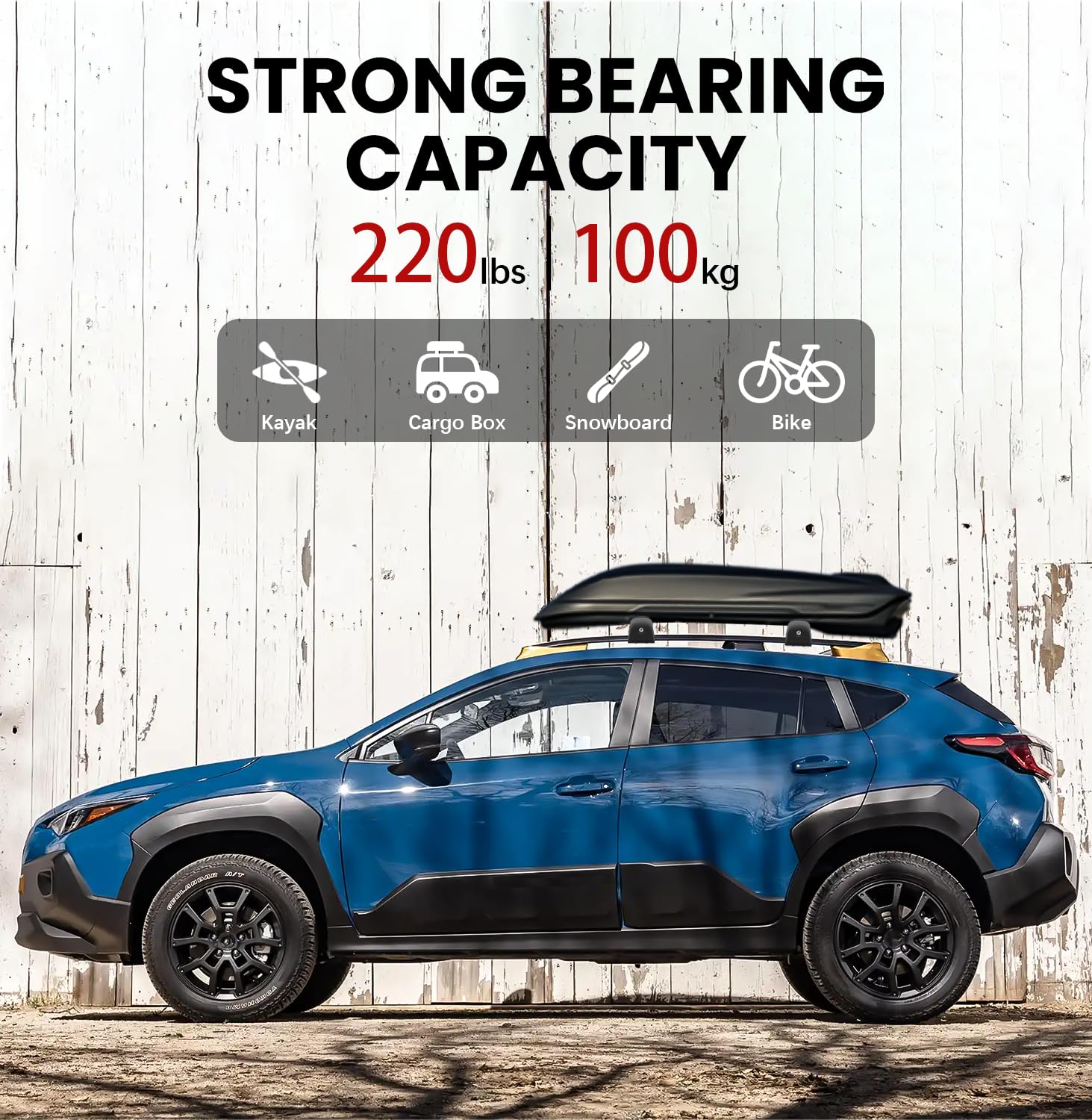 Soruci Car Roof Rack Cross Bars Compatible with Subaru Crosstrek Wilderness 2024 with Lock, Aluminum Cross Bar for Rooftop Cargo
