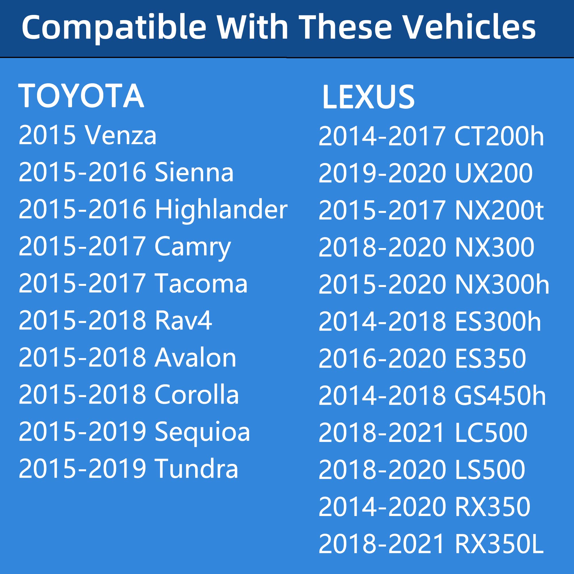 Gas Cap, Fuel Cap For 2014-2021 Toyota Tundra Camry Rav4 Corolla Tacoma Venza Sienna Highlander Avalon Sequioa & Lexus Ct200H Ux200 Nx200T Nx300 Nx300H Es300H Es350 Lc500 Ls500,77300-07030 77300-53030